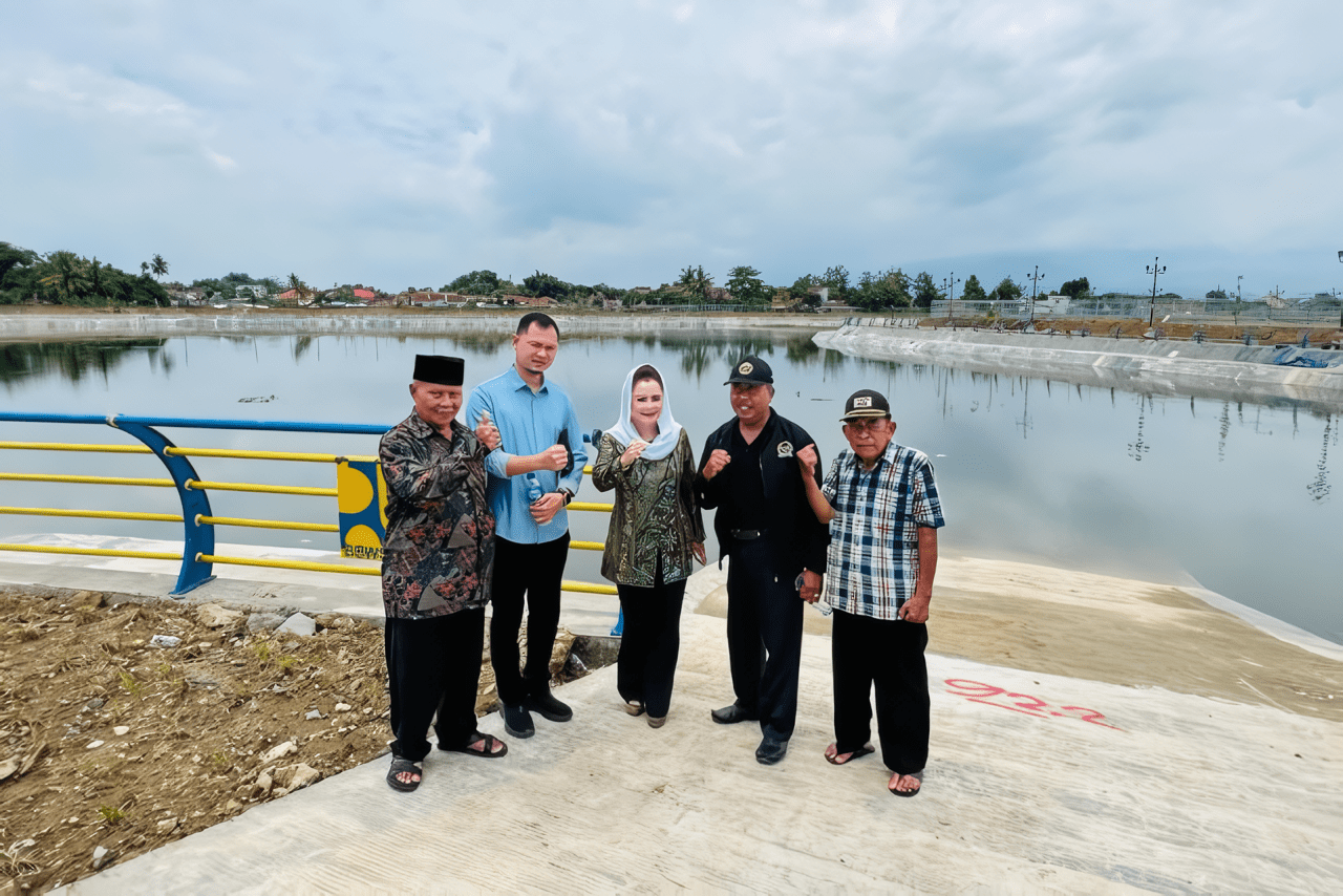 Berkat Aspirasi Novita Wijayanti, Kolam Retensi Purwokerto Selesai Dibangun