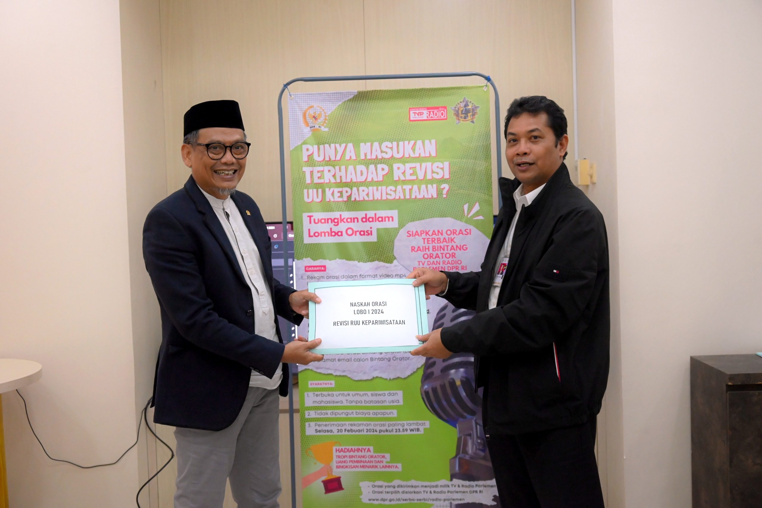 Ketua Panja RUU Kepariwisataan Terima Naskah LOBO, Aspirasi untuk Kepariwisataan