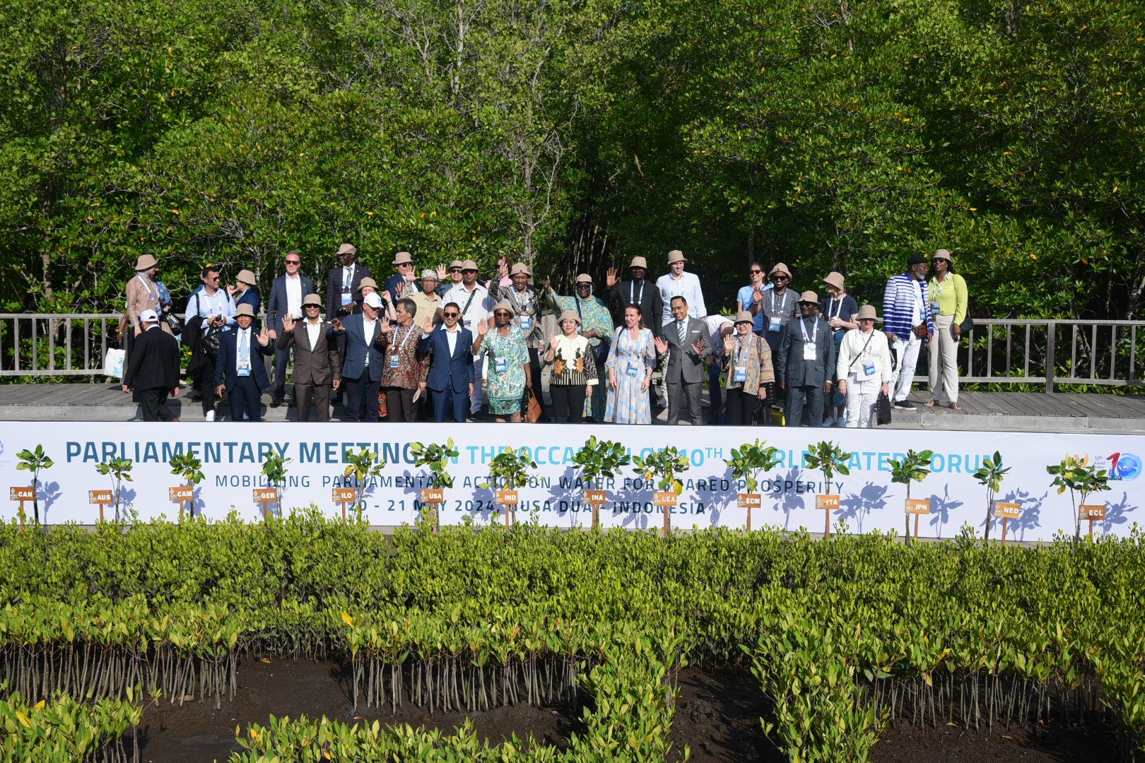 Dukung Restorasi Hutan, DPR dan Parlemen Dunia Kunjungi Kawasan Tahura Tanjung Benoa