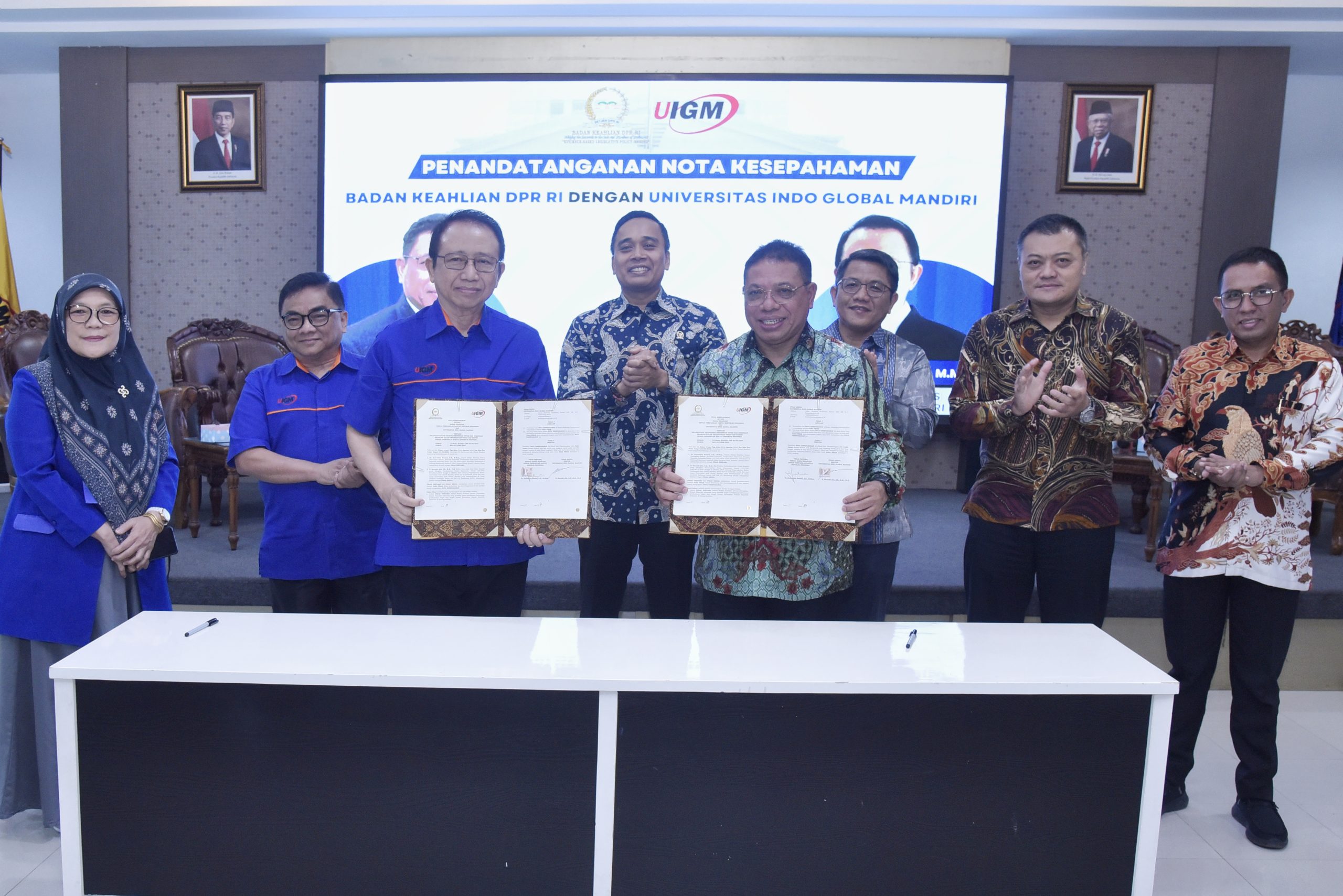 BK Tandatangani MoU dengan UIGM, Fokus Kerja Sama Riset Perancangan UU