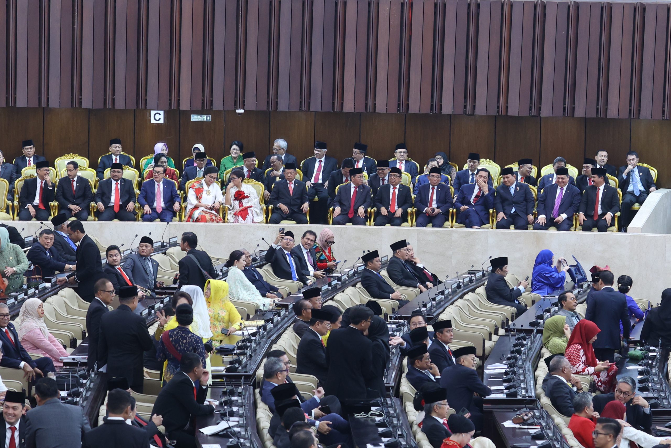 Semarak Para Menteri dan Tokoh Bangsa di Sidang Tahunan 2024