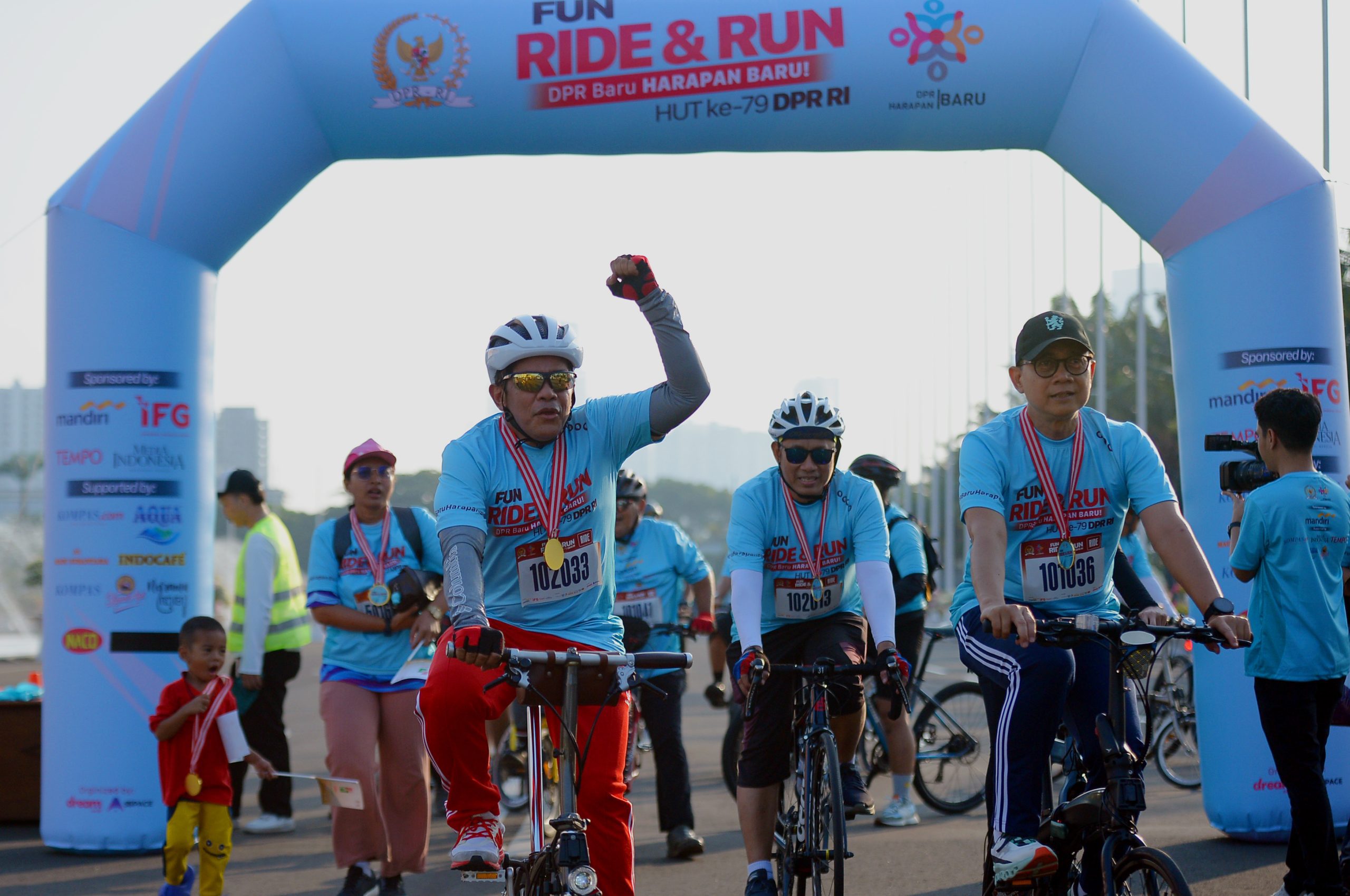 Gelar ‘Fun Ride & Run’ HUT Ke-79 DPR, Sekjen: Siap Sambut Anggota DPR RI Periode Baru