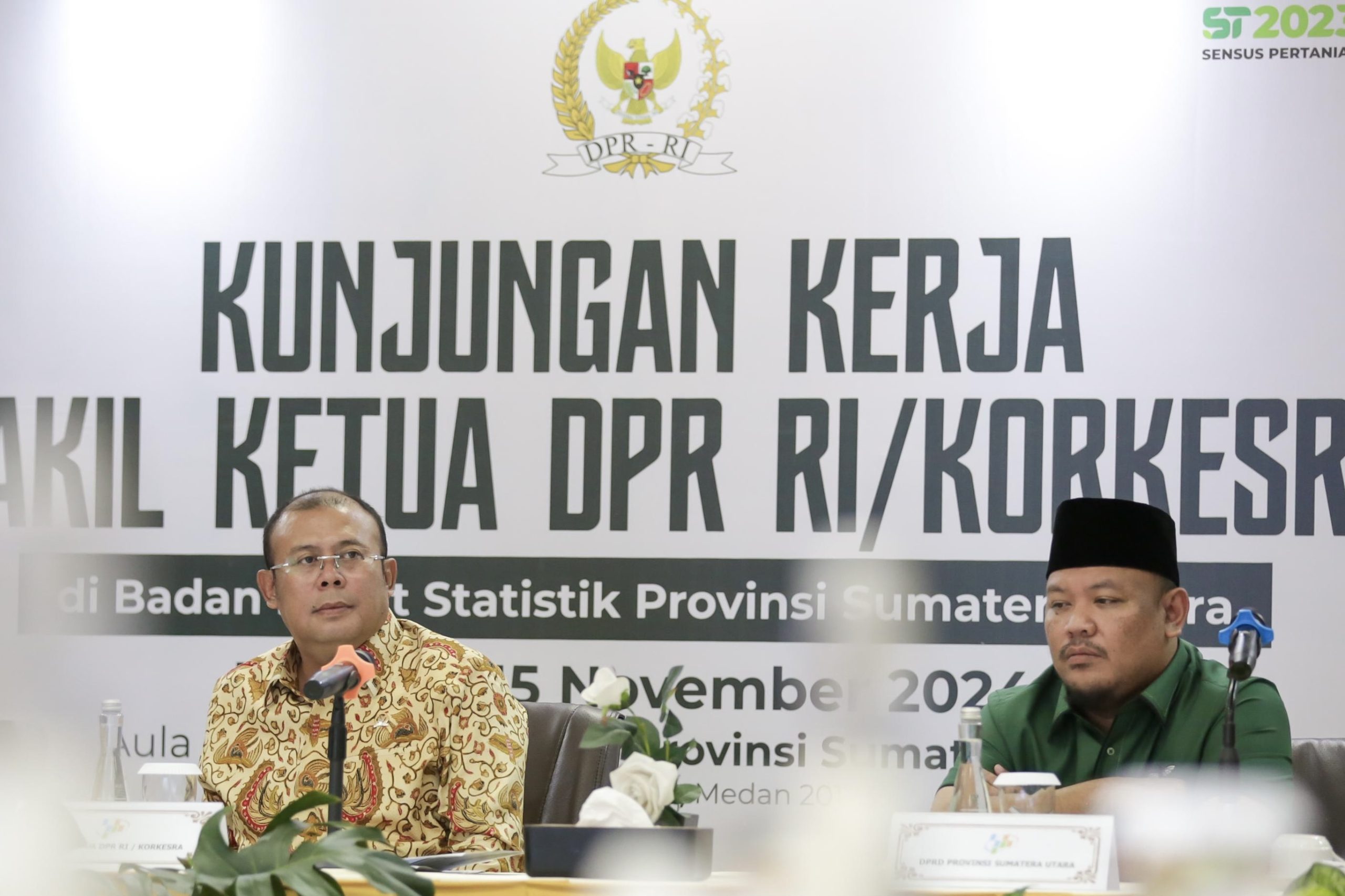 Wakil Ketua DPR RI Soroti Pemanfaatan APBN dan Peran Data BPS di Sumatera Utara