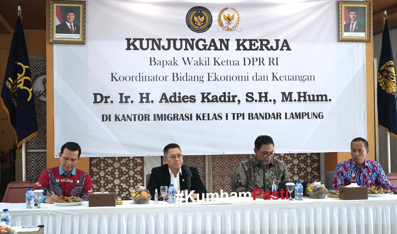 Adies Kadir Apresiasi Kantor Imigrasi Kelas I Bandar Lampung: Fasilitas Lengkap, Mudah, dan Nyaman