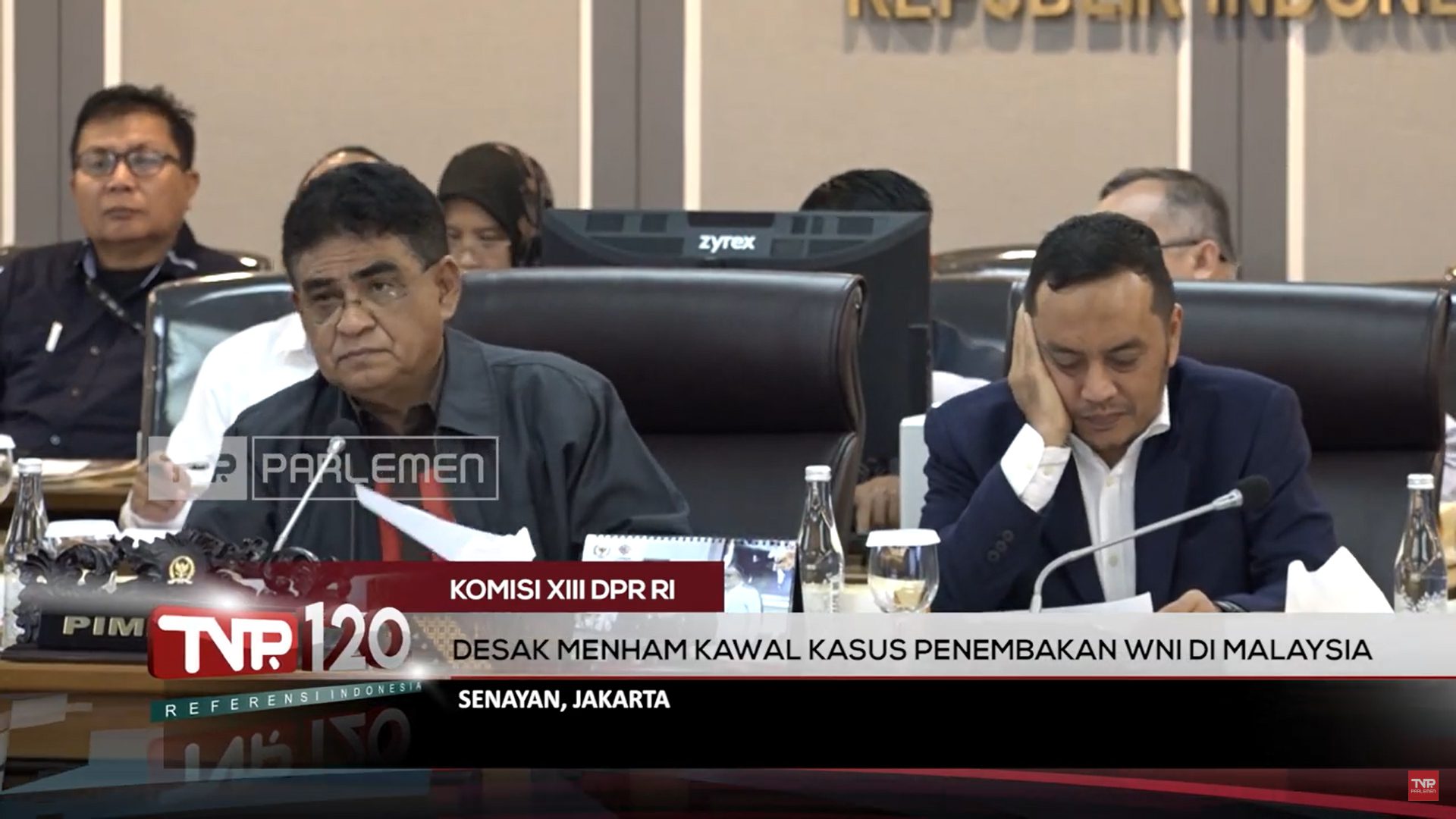 Komisi XIII DPR RI : Desak Menham Kawal Kasus Penembakan WNI Di Malaysia – TVR 120