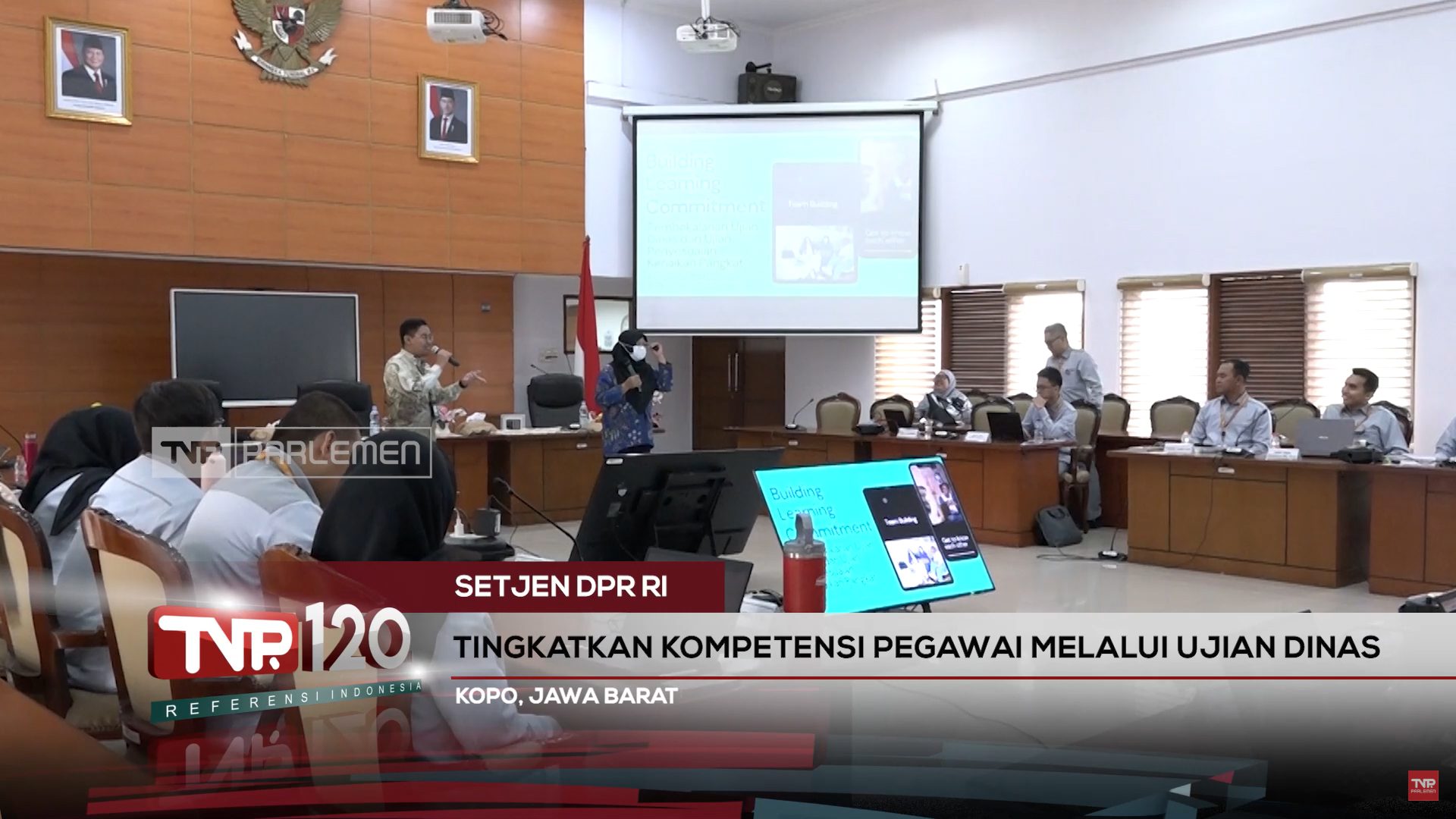 Setjen DPR RI : Tingkatkan Kompetensi Pegawai Melalui Ujian Dinas – TVR 120