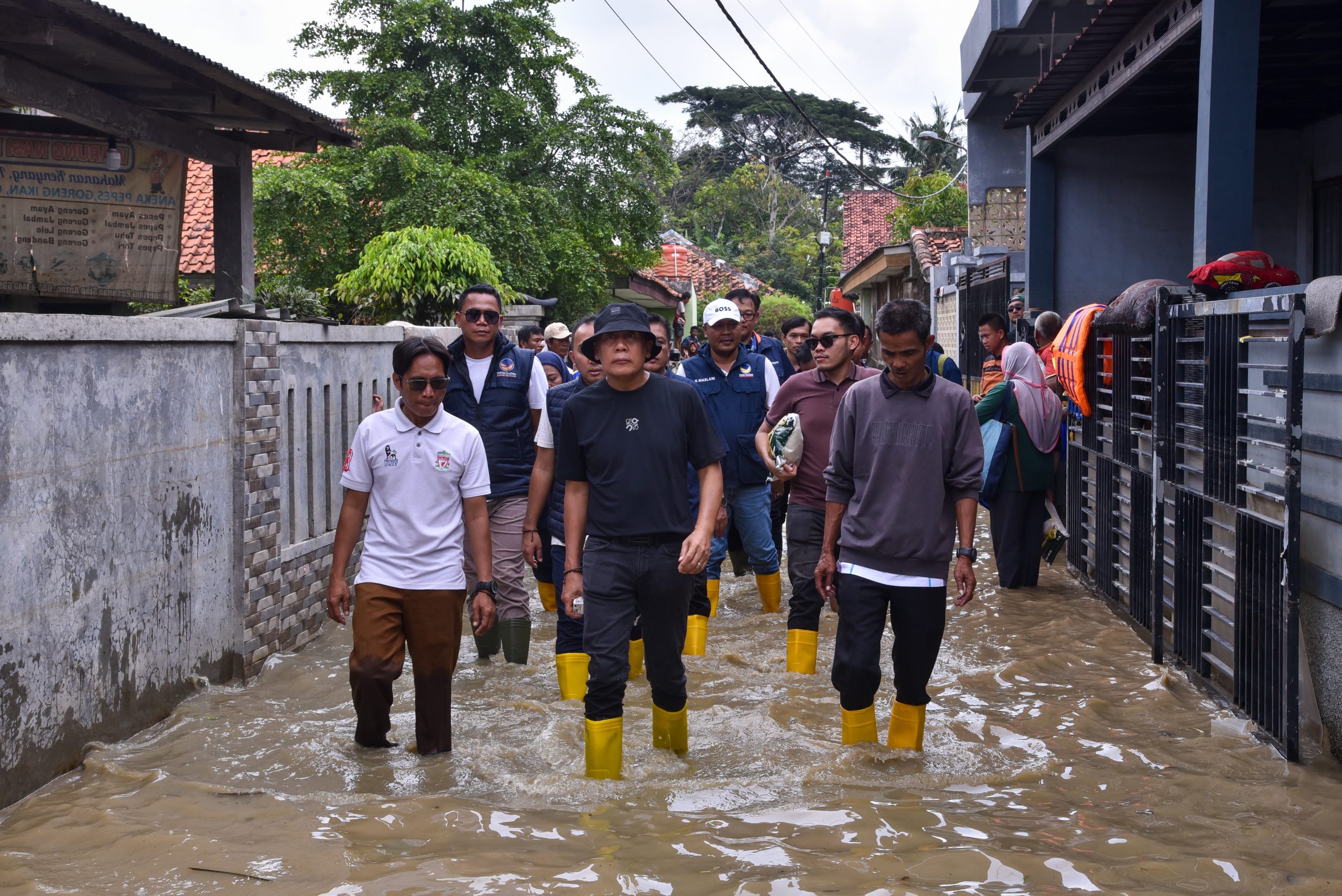 Saan Mustopa Dorong Solusi Jangka Panjang Penanganan Banjir di Karangligar Karawang
