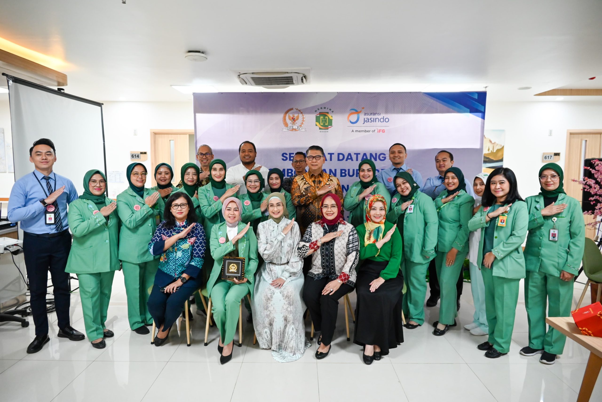 BURT Tinjau Fasilitas Jamkestama dan BPJS Kesehatan di RSU Hermina Bogor