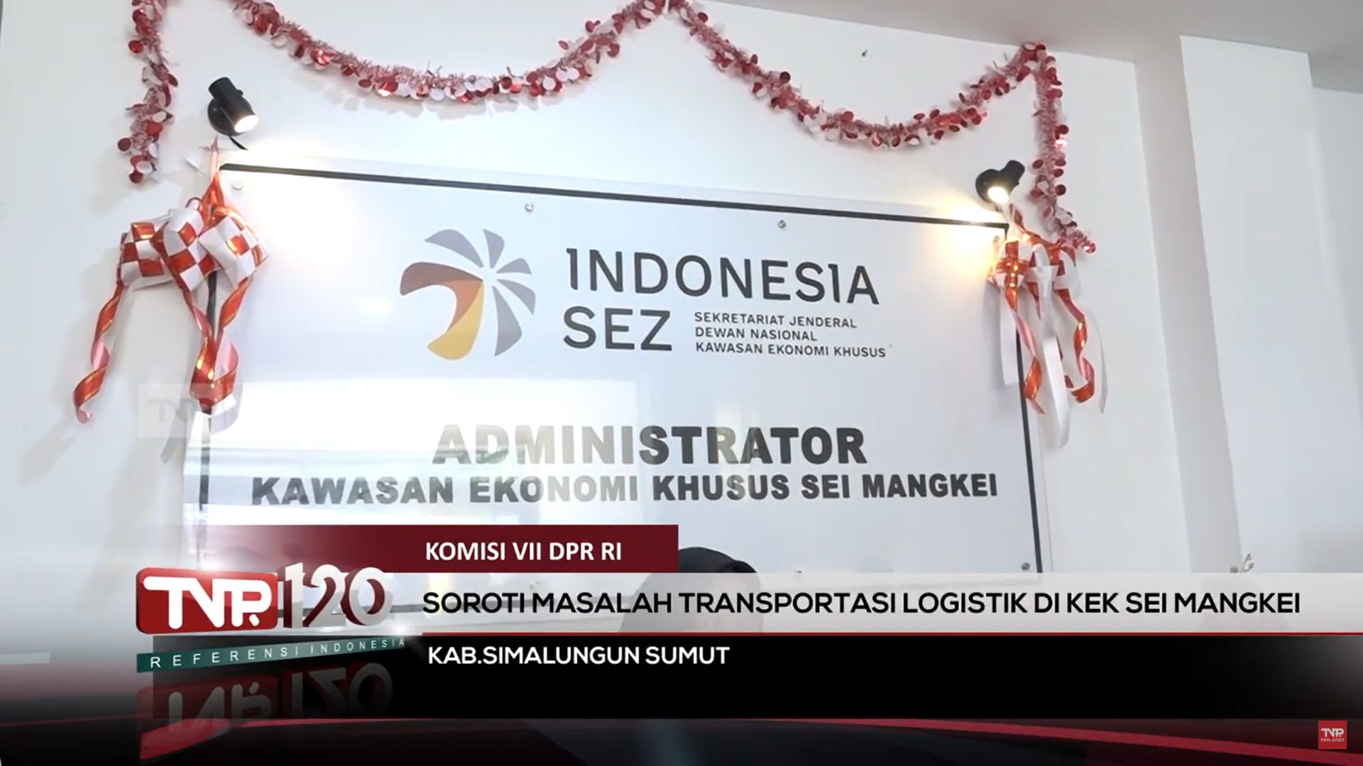 Komisi VII DPR RI : Soroti Masalah Transportasi Logistik Di Kek Sei Mangkei – TVR 120