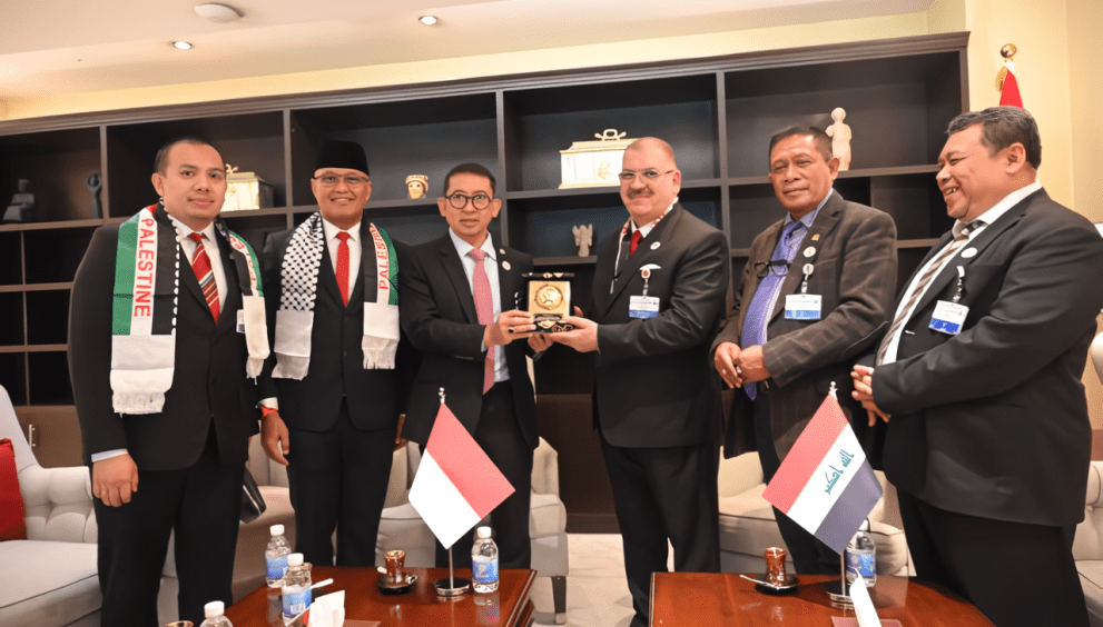 Ketua BKSAP DPR Fadli Zon usai memimpin pertemuan bilateral dengan Irak dan Iran yang dilakukan secara berturut-turut di Baghdad, Irak, Jumat (10/11/2023). Foto: Saum/Man.