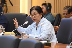 Anggota Komisi IX Irma Suryani saat mengikuti audiensi dari Forum Komunikasi Honorer Nakes dan Non Nakes (FKHN) Indonesia di Gedung Nusantara I, Senayan, Jakarta, Senin (27/5/2024). Foto: Arief/vel.