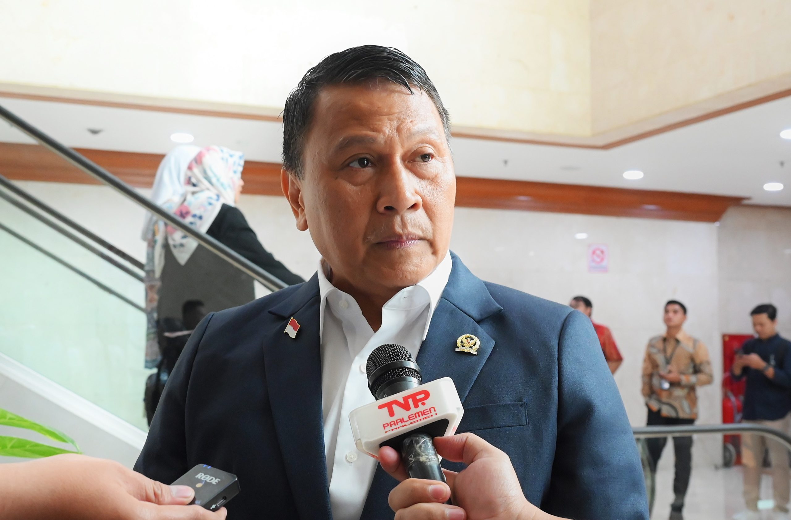 Ketua Badan Kerja Sama Antar-Parlemen (BKSAP) DPR RI, Mardani Ali Sera saat ditemui usai Sidang Paripurna DPR RI di Senayan, Jakarta, Selasa (21/1/2025). Foto : Tari/Andri.