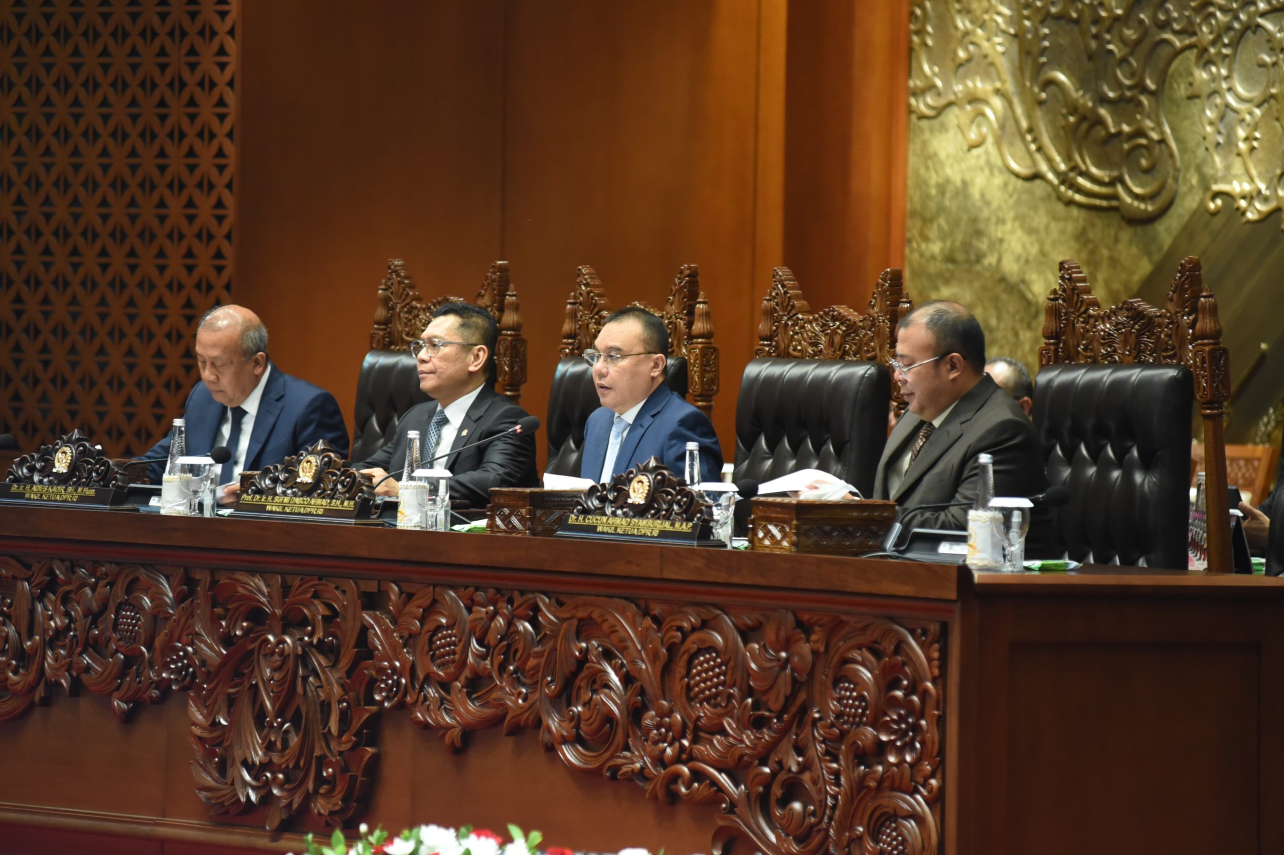 Wakil Ketua DPR RI Sufmi Dasco Ahmad, saat memimpin Rapat Paripurna kedua pada Masa Persidangan Tahun 2025 di DPR RI, Kamis (23/01/2025). Foto: Jaka/vel.
