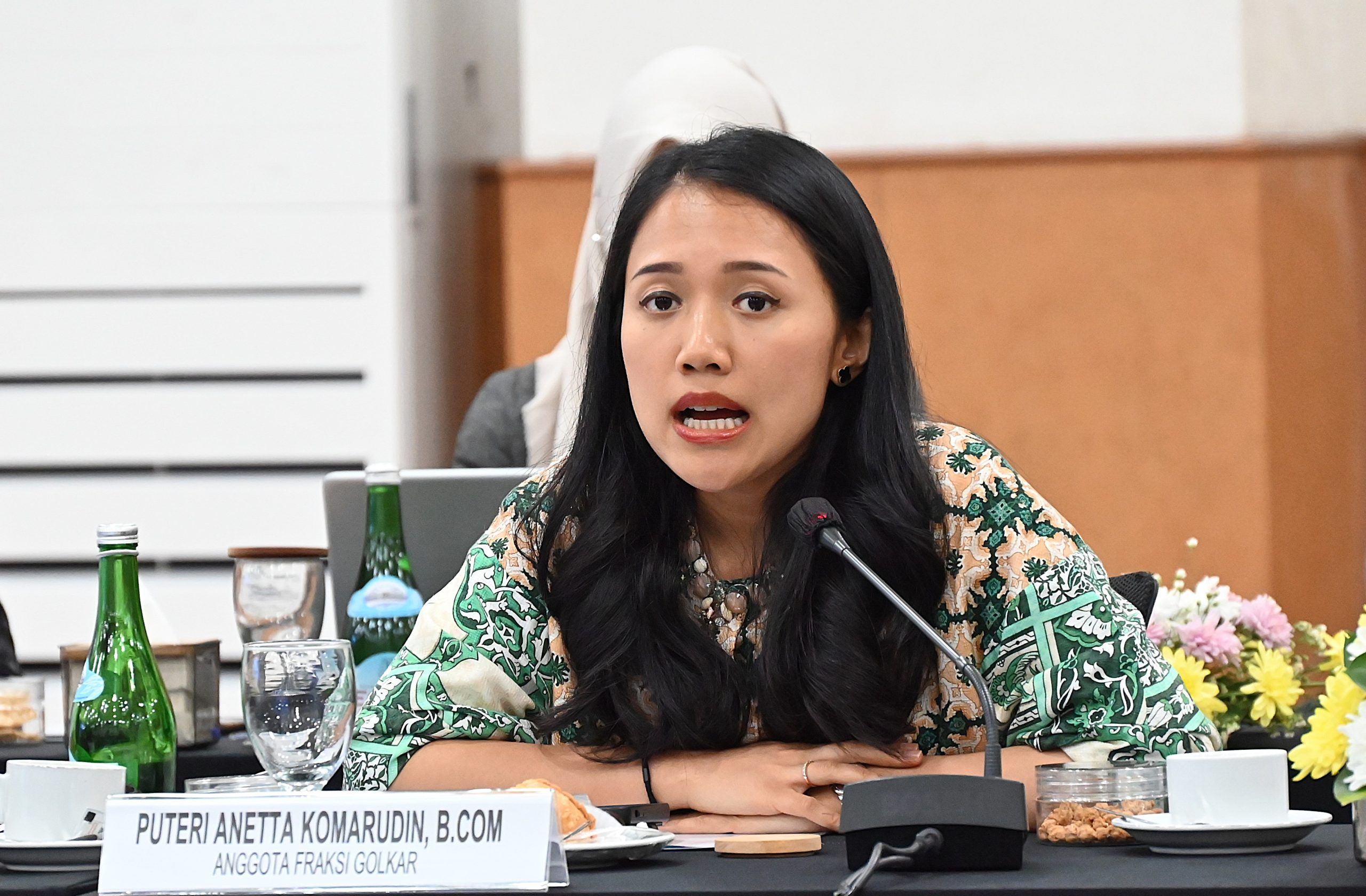 Anggota Komisi XI DPR RI Puteri Anetta Komarudin di Karawang, Jawa Barat, Kamis (30/01/2025). Foto : Singgih/Andri.