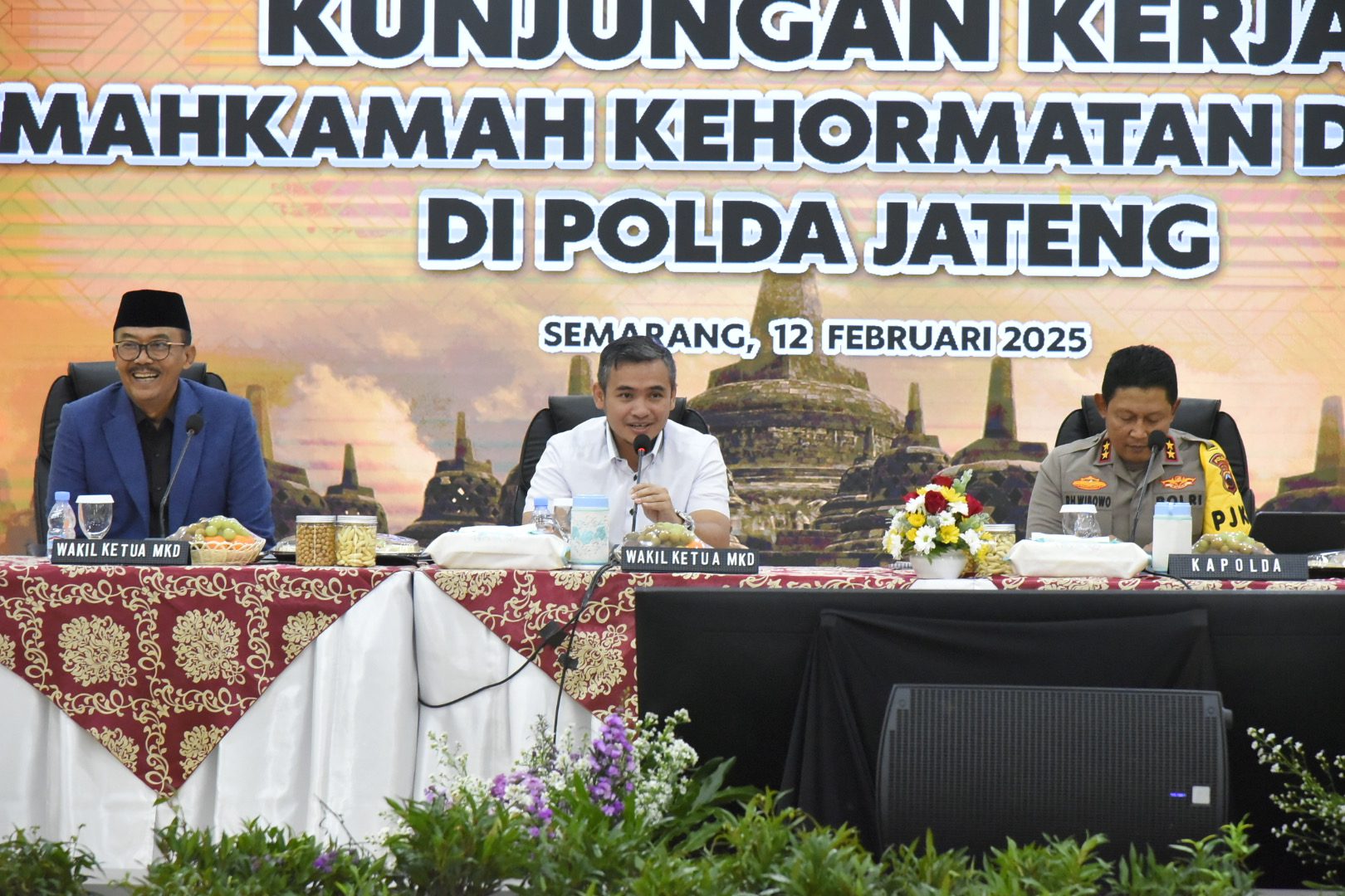 Wakil Ketua MKD DPR RI, Imron Amin, saat memimpin kunjungan kerja MKD di Kantor Kepolisian Daerah Provinsi Jawa Tengah, Semarang, Rabu (12/2/2025). Foto: Chasbi/vel.