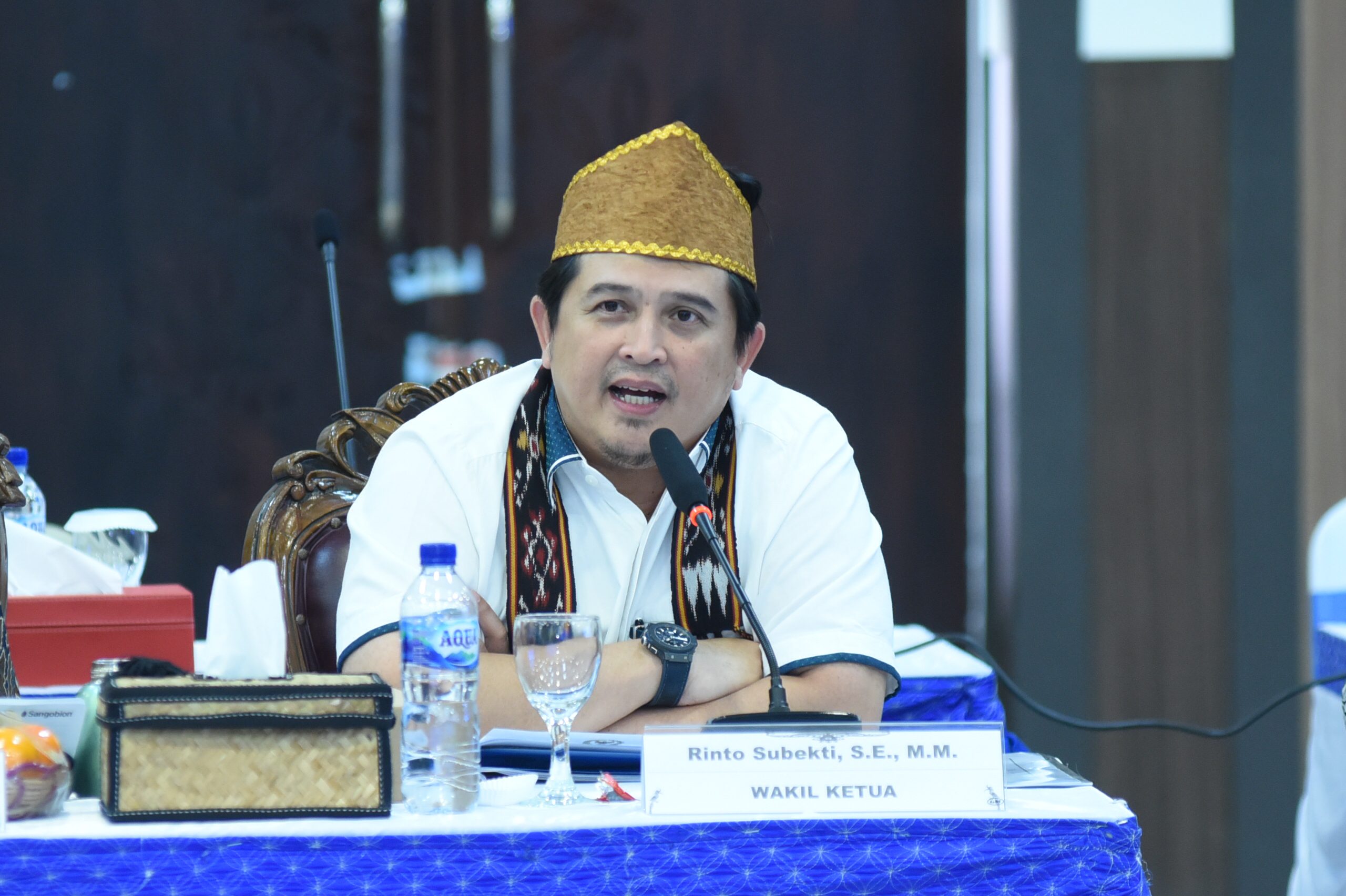 Wakil Ketua Komisi XIII DPR RI, Rinto Subekti, saat mengikuti kunjungan spesifik Komisi XIII DPR RI di Kantor Wilayah Direktorat Jenderal Pemasyarakatan Kalimantan Tengah, Rabu (26/2/2025). Foto: Jaka/vel.