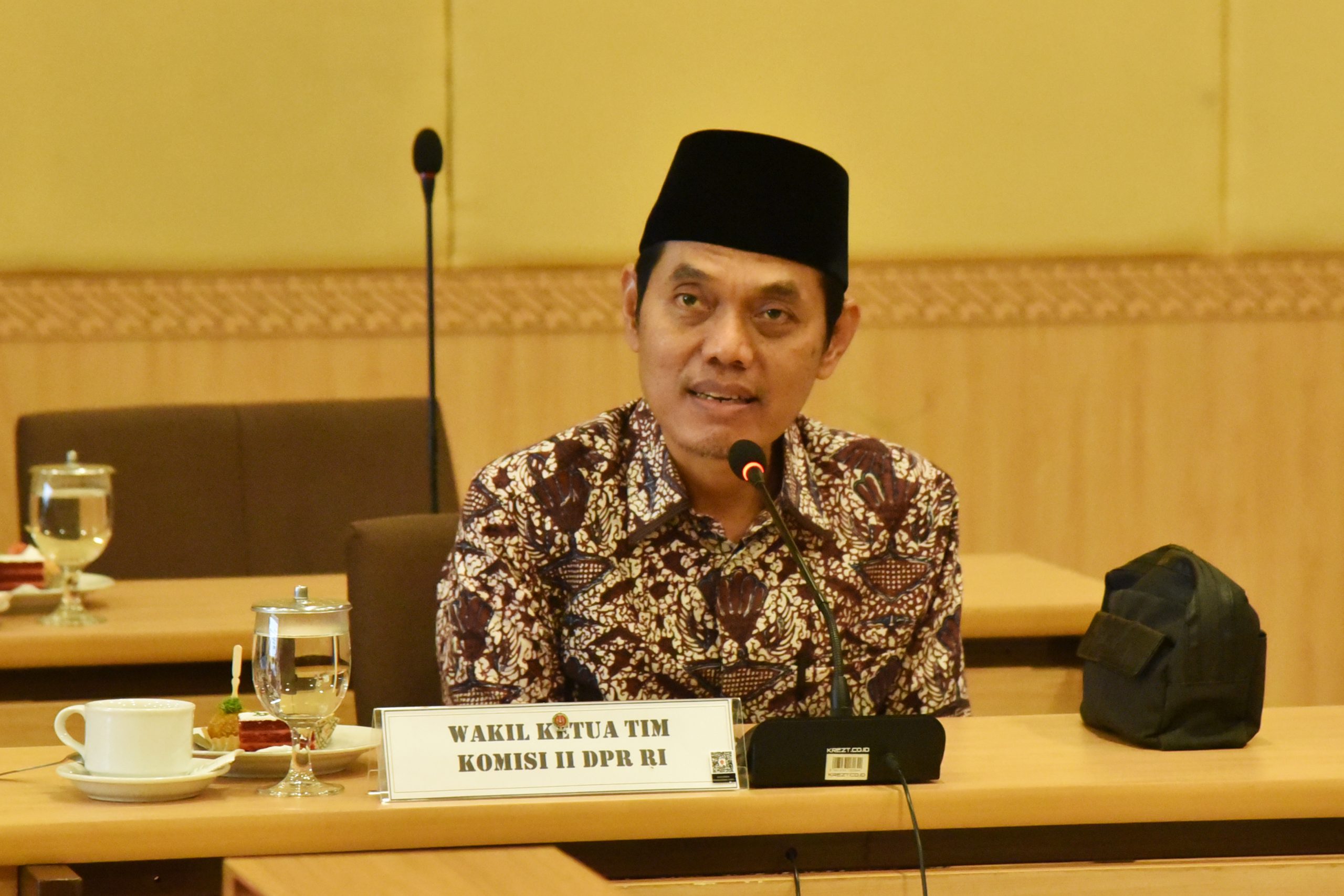 Wakil Ketua Komisi II DPR RI, Zulfikar Arse Sadikin, saat kunjungan kerja spesifik Komisi II DPR RI ke provinsi DIY, Rabu (19/2/2025). Foto: Tiara/vel.