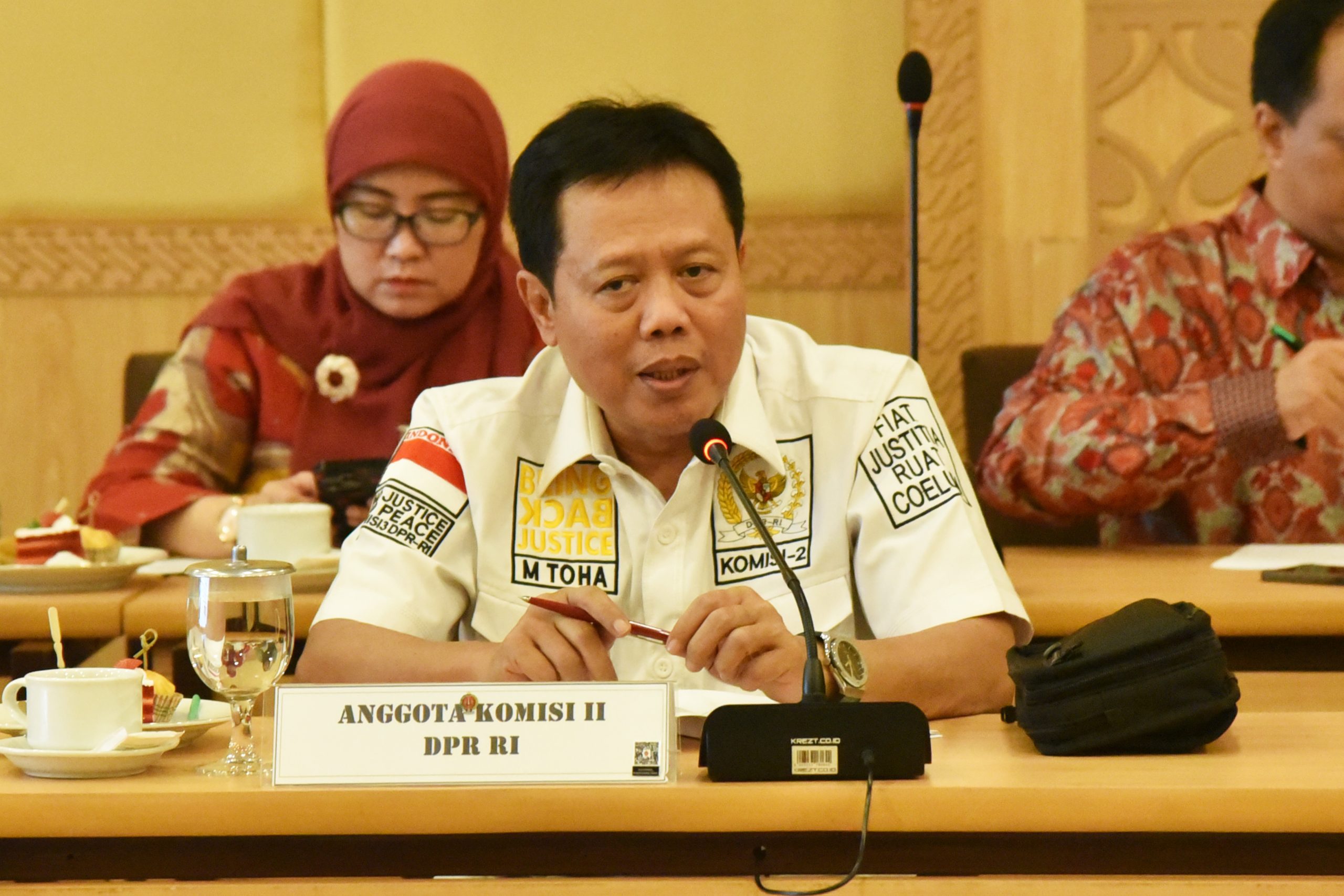 Anggota Komisi II DPR RI Mohammad Toha, saat mengikuti kunjungan kerja spesifik Komisi II DPR RI ke provinsi DIY, Rabu (19/02/2025). Foto: Tiara/vel.