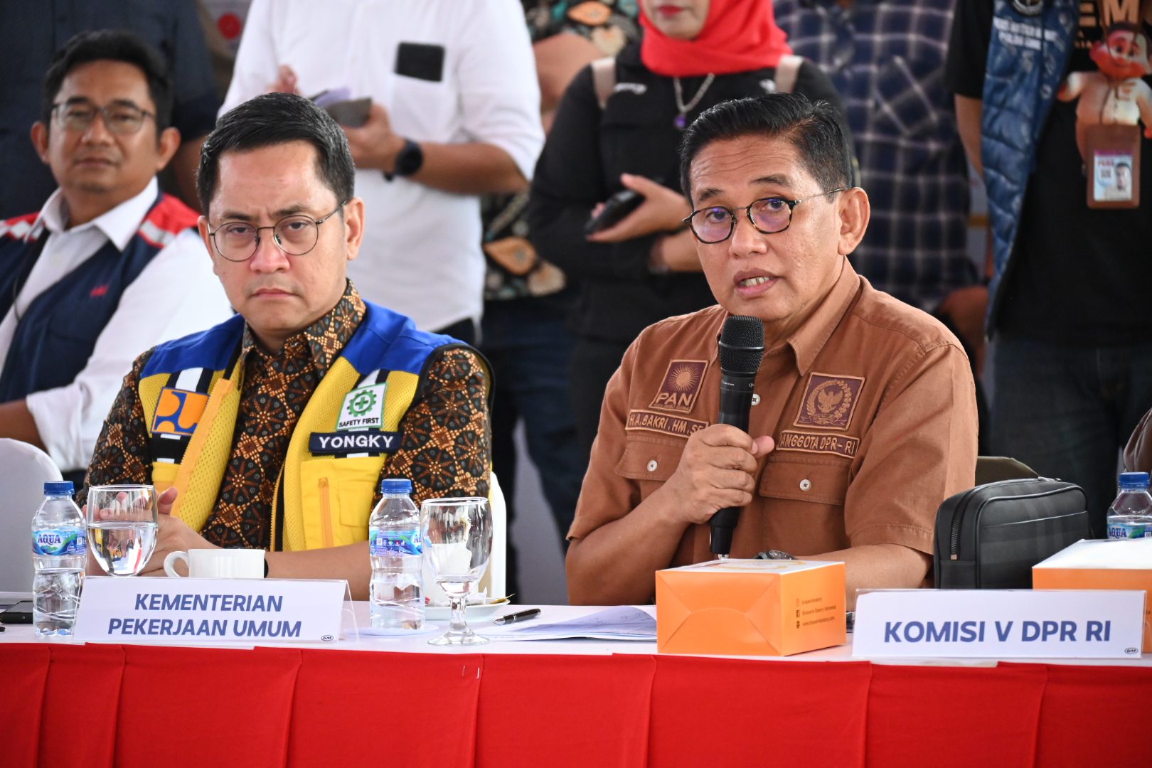Anggota Komisi V DPR RI Bakri, saat memimpin Kunjungan Kerja Komisi V DPR RI ke Palembang, Sumatera Selatan, Jumat (21/2/2025). Foto: Prima/vel.