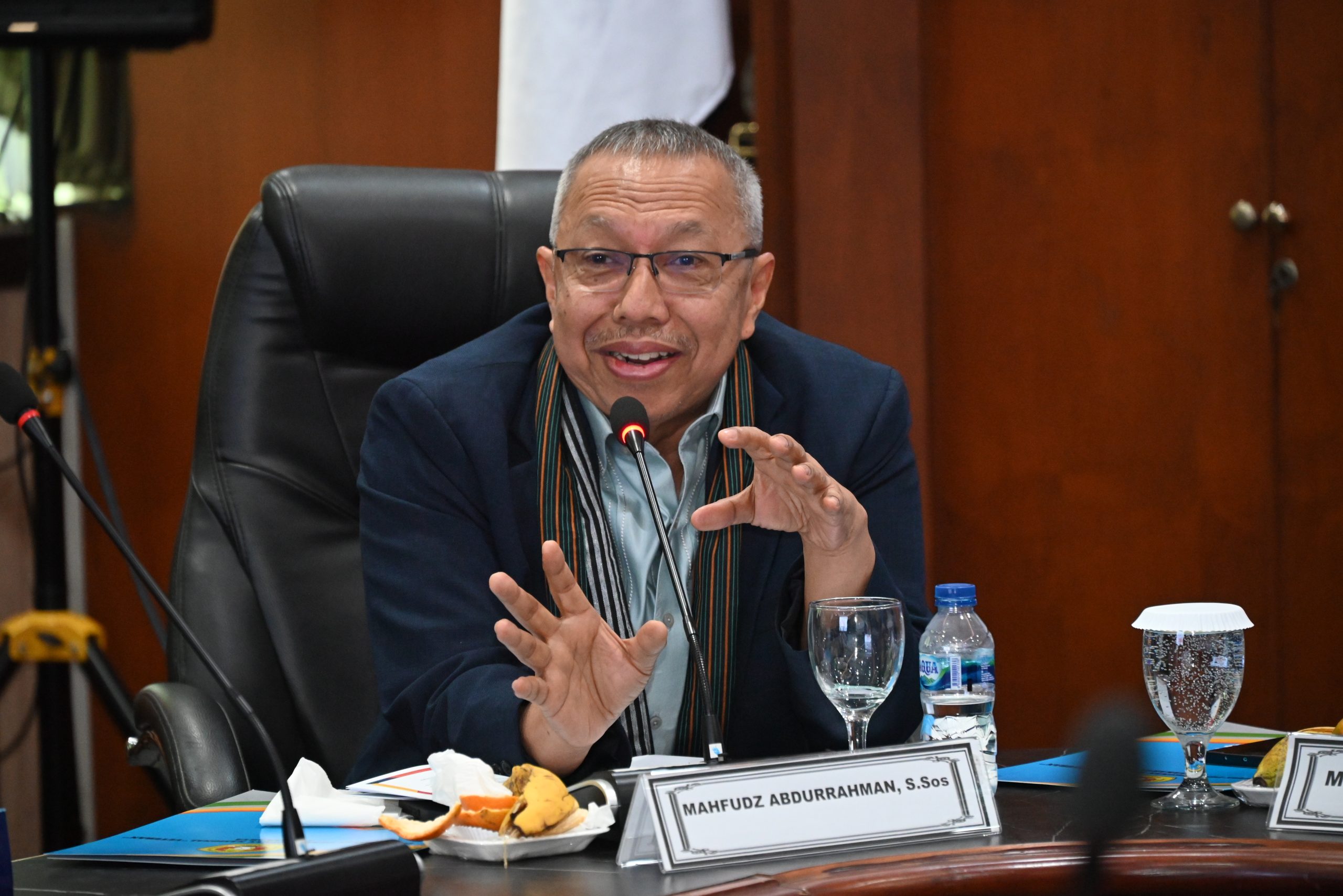 Wakil Ketua Komisi X DPR RI, Mahfudz Abdurrahman, saat melakukan kunjungan kerja spesifik ke Universitas Pembangunan Nasional (UPN) "Veteran" Yogyakarta, Kamis (20/2/2025). Foto: SSB/vel.