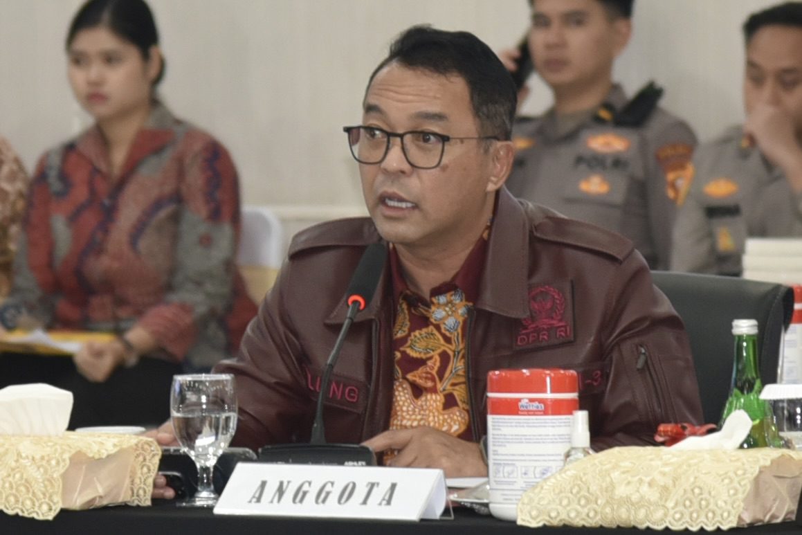 Anggota Komisi III DPR RI, Pulung Agustanto, saat mengikuti kunjungan kerja spesifik Komisi III DPR ke Polda Kalimantan Barat (Kalbar), Jumat (14/2/2025). Foto: Eki/vel.