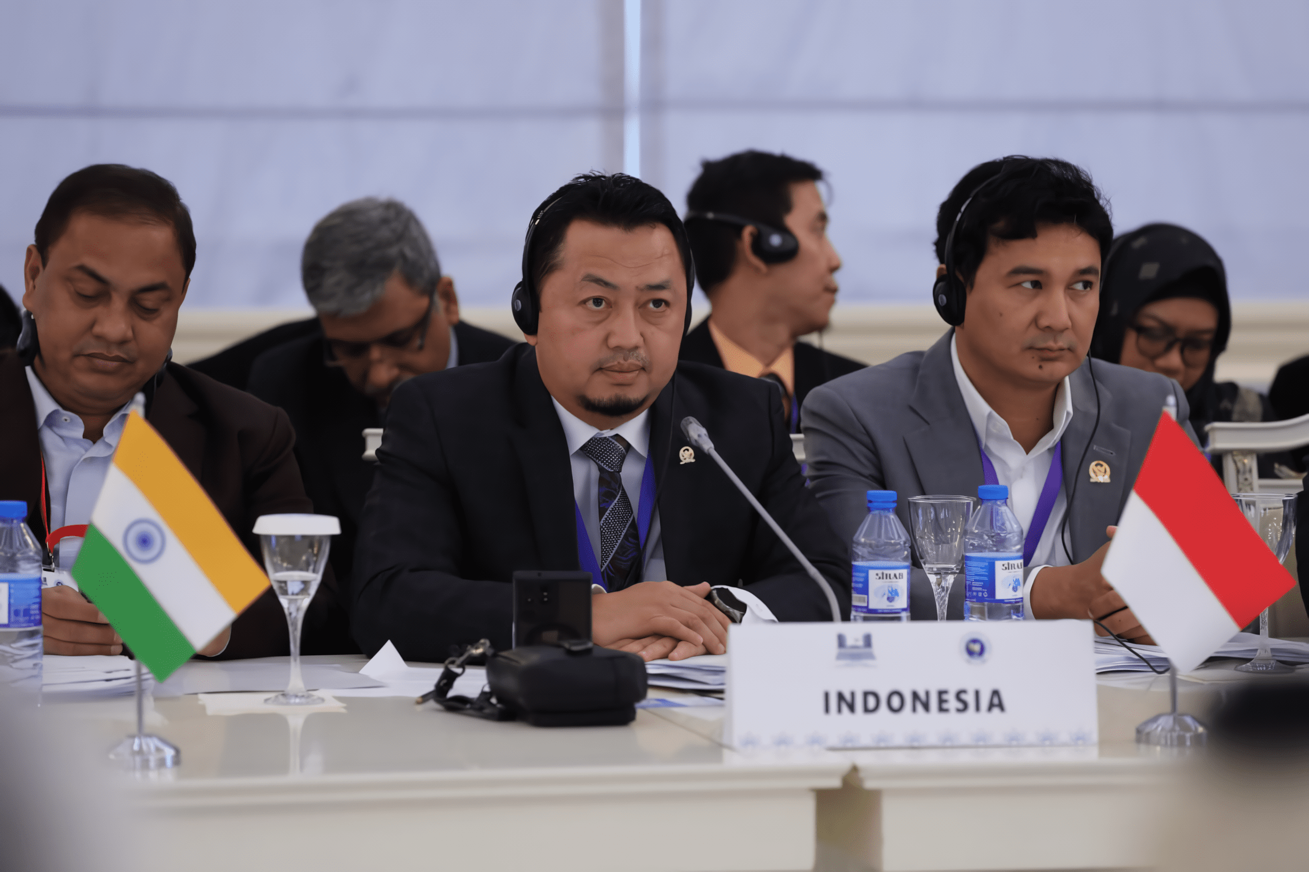 Anggota BKSAP DPR RI, Syahrul Aidi Maazat, saat mengikuti Konferensi Tingkat Tinggi (KTT) ke-15 Asian Parliamentary Assembly (APA) di Baku, Azerbaijan. Foto: TVR/vel.