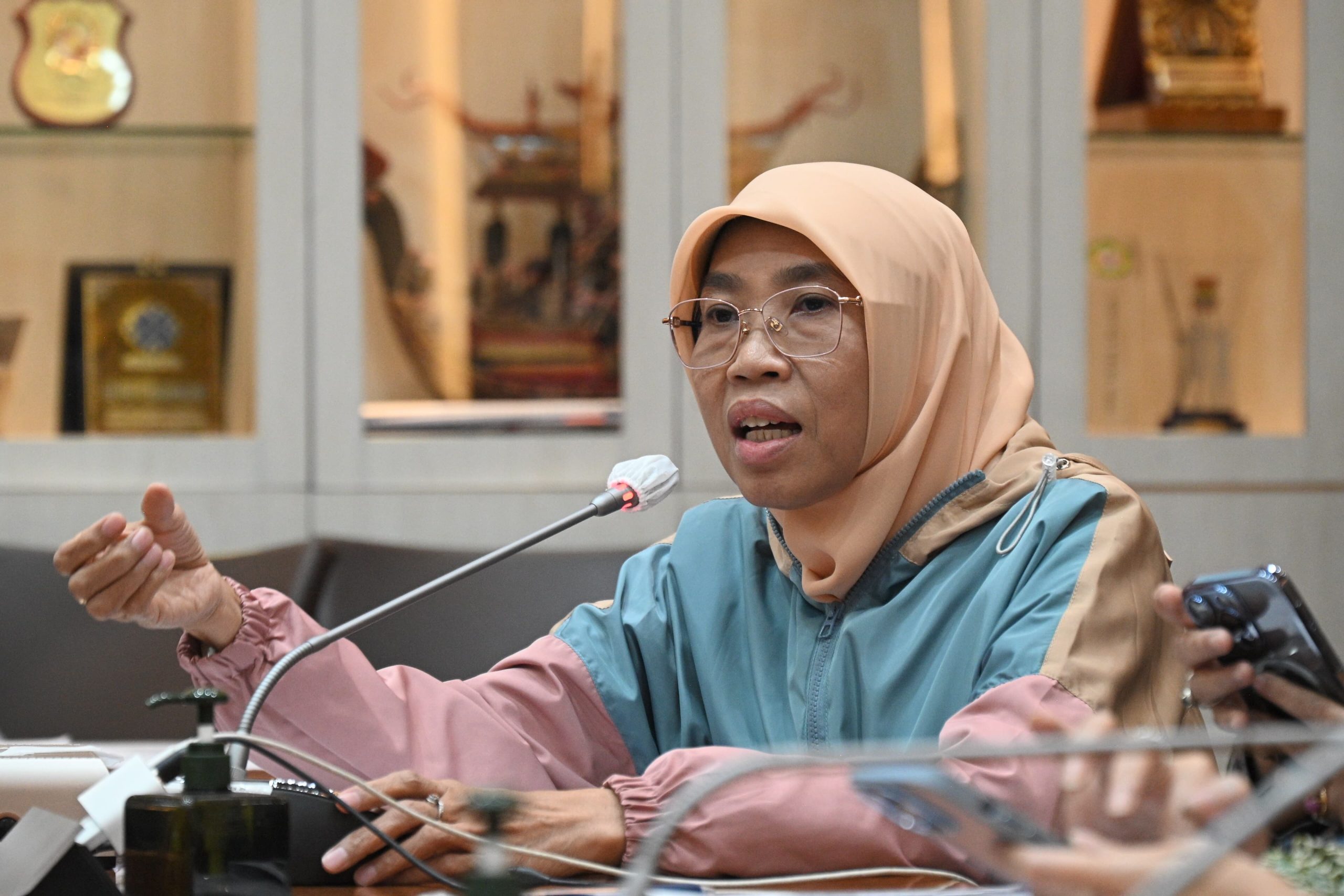 Anggota Komisi IX DPR RI Netty Prasetiyani dalam RDPU Komisi IX dengan Serikat Pekerja PT Sritex di Gedung Nusantara I, DPR RI, Senayan, Jakarta, Selasa (4/3/2025). Foto : farhan/Andri.