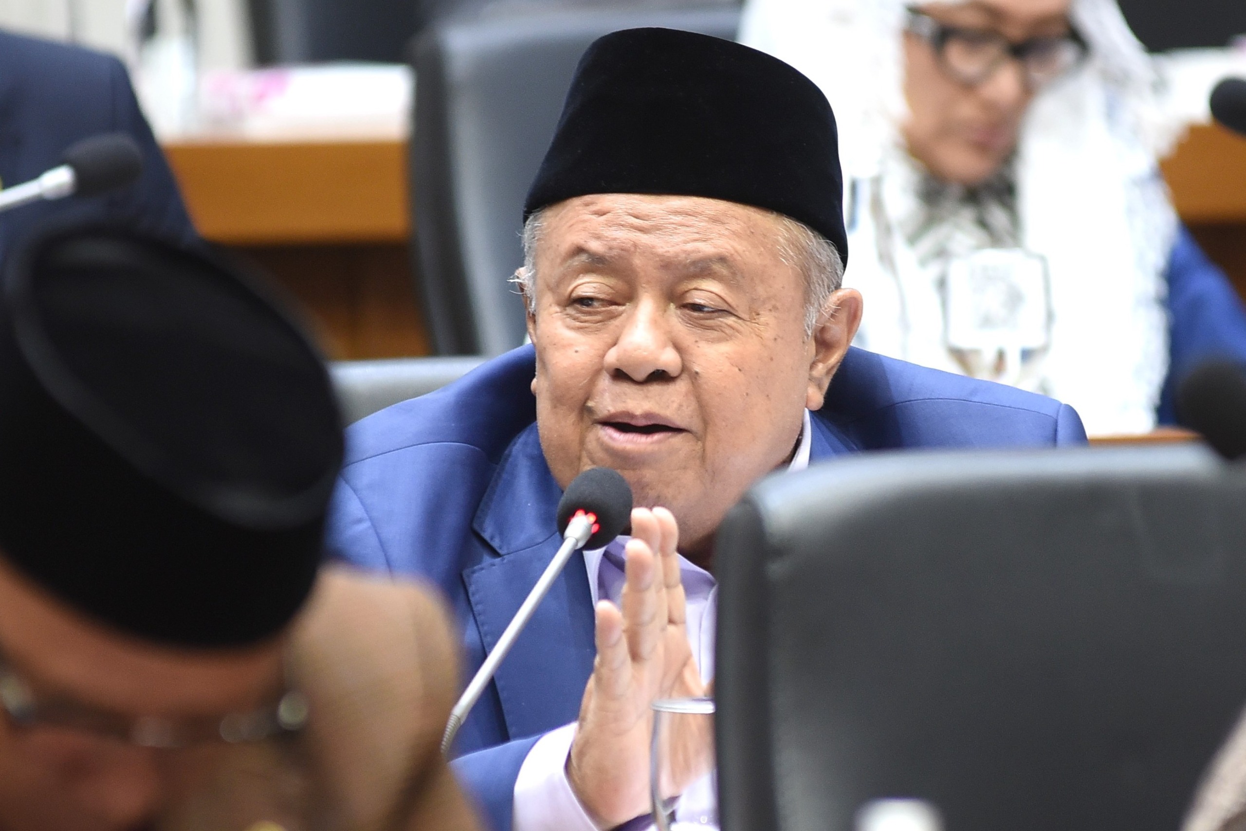 Anggota Badan Legislasi DPR RI Habib Syarief Muhammad dalam rapat Pleno Baleg DPR RI di Gedung Nusantara I DPR RI, Senayan Jakarta, Rabu (19/3/2025). Foto : Geraldi/Andri.