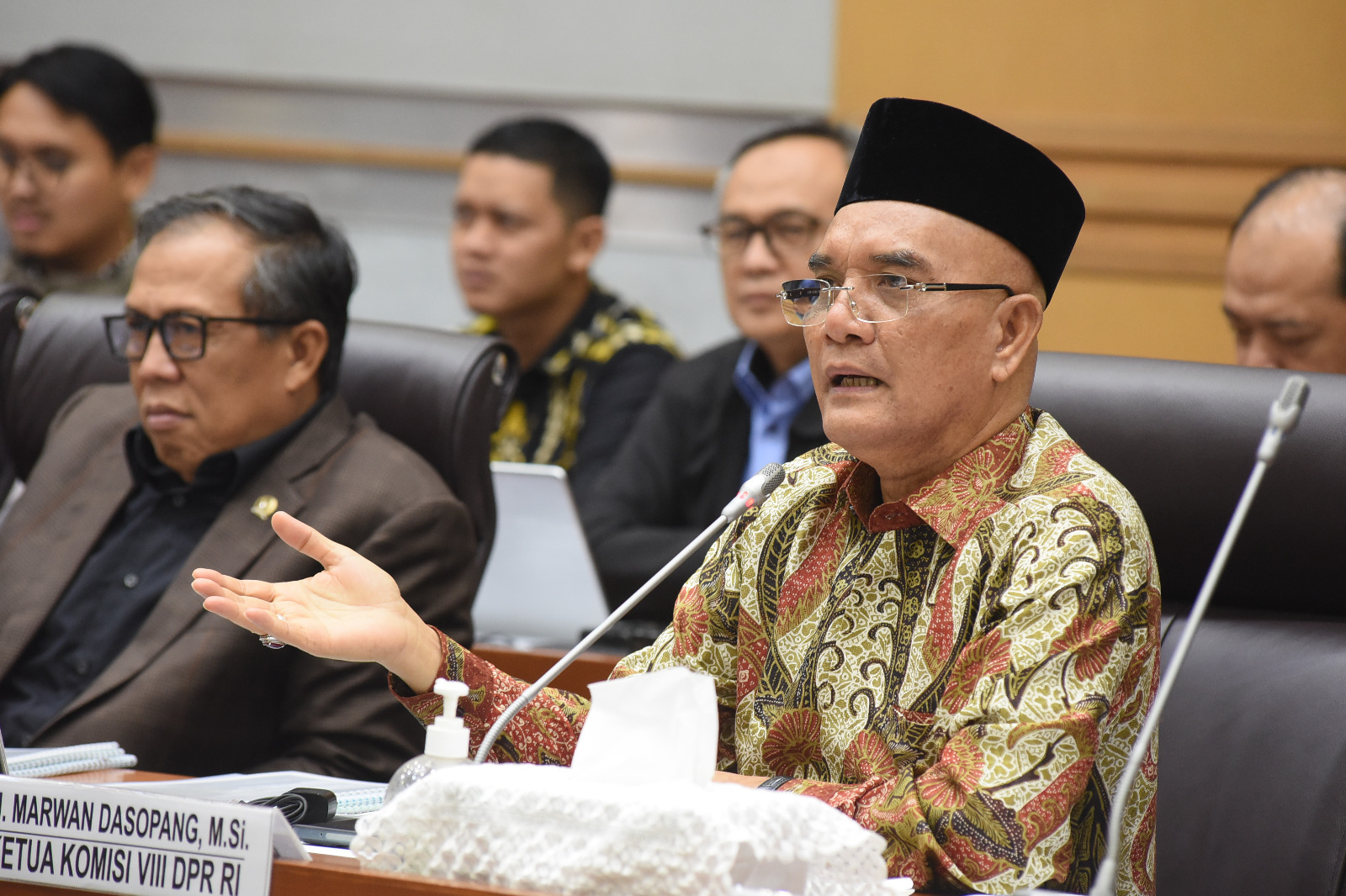 Ketua Komisi VIII DPR RI Marwan Dasopang saat memimpin Rapat Kerja Komisi VIII dengan Pemerintah di Ruang Komisi VIII, Gedung Nusantara II, DPR RI, Senayan, Jakarta, Selasa (11/3/2025). Foto : Arief/Andri.