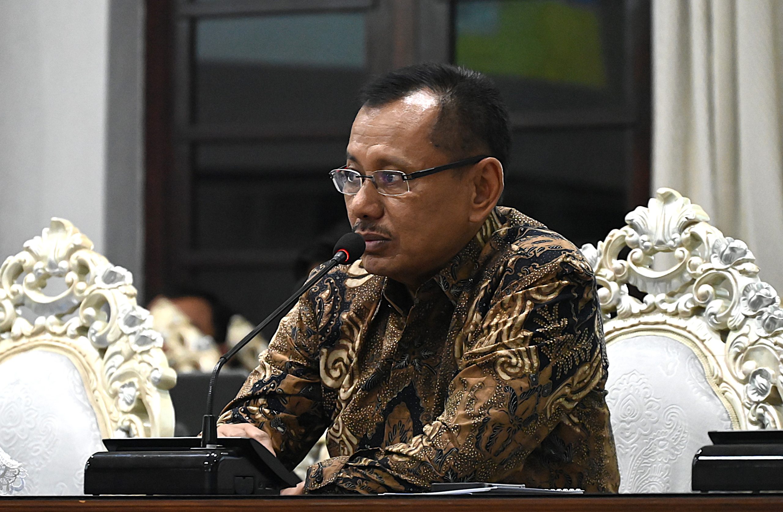 Anggota Komisi IX DPR RI, Heru Tjahjono saat melakukan kunjungan ke Surabaya, Jawa Timur, pada Kamis (13/03/2025). Foto : Estu/Andri.