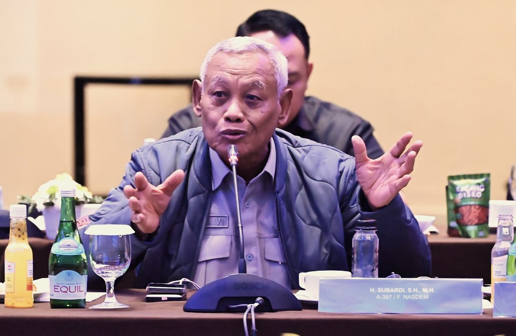 Anggota Komisi VI DPR RI Subardi dalam Kunjungan Kerja Komisi VI DPR RI di Makassar, Rabu (9/4/2025). Foto : Hal/Andri.