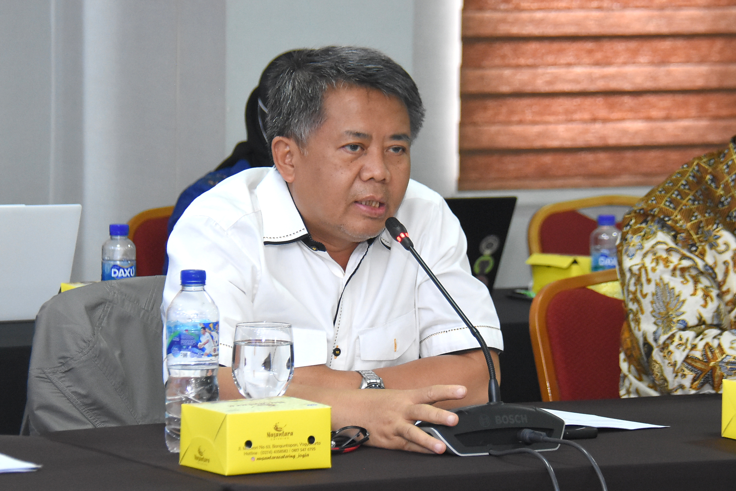 Anggota Komisi XIII DPR RI, Sohibul Iman, saat mengikuti kunjungan kerja spesifik ke Kantor Wilayah Lembaga Perlindungan Saksi dan Korban (LPSK) Daerah Istimewa Yogyakarta, Sabtu (26/4/2025). Foto: Runi/vel.