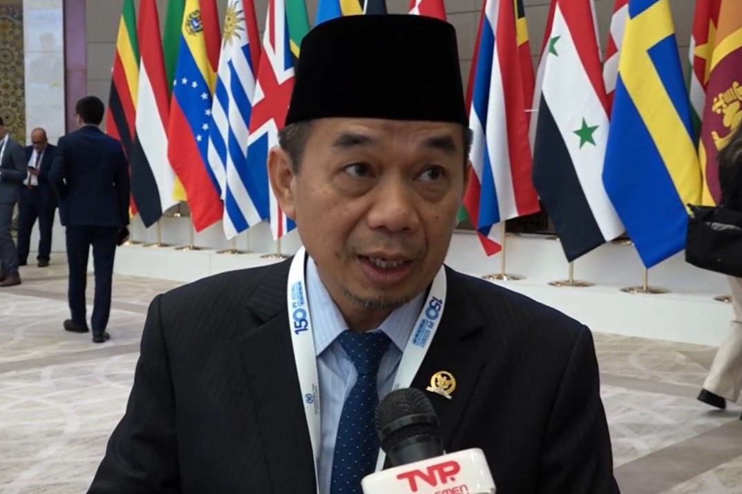 Anggota BKSAP DPR RI, Jazuli Juwaini, saat mengikuti rangkaian Sidang Umum Organisasi Parlemen Dunia (IPU) ke 150, di Tashkent Uzbekistan. Foto: bksap/vel.