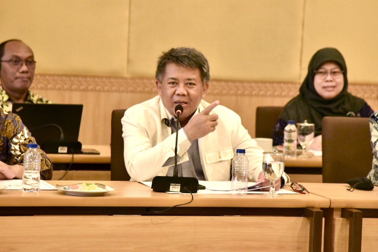 Anggota Badan Kerja Sama Antar-Parlemen (BKSAP) DPR RI, Mohammad Sohibul Iman, saat kunjungan kerja Panja Open Government Partnership (OGP) BKSAP DPR RI di Yogyakarta, Provinsi DIY, Jumat (2/5/2025). Foto: Tiara/vel.