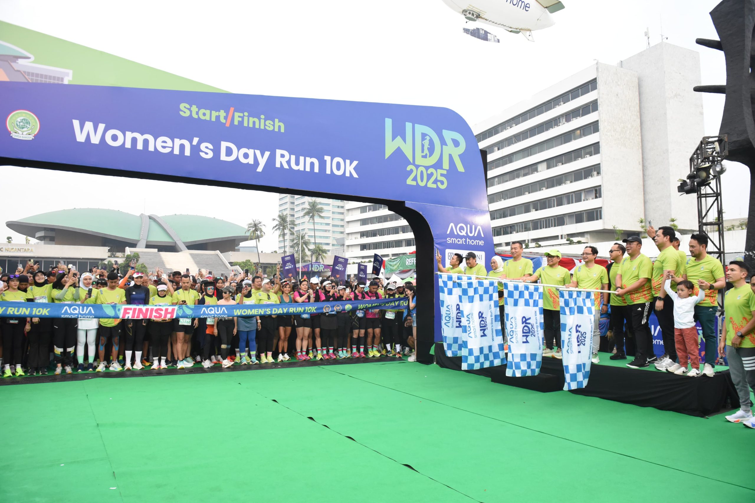 Wakil Ketua DPR RI Cucun Ahmad Syamsurijal saat menghadiri kegiatan Women Day Run 10k di Gedung DPR RI, Senayan, Jakarta, Minggu (4/5/2025). Foto: Jaka/vel.