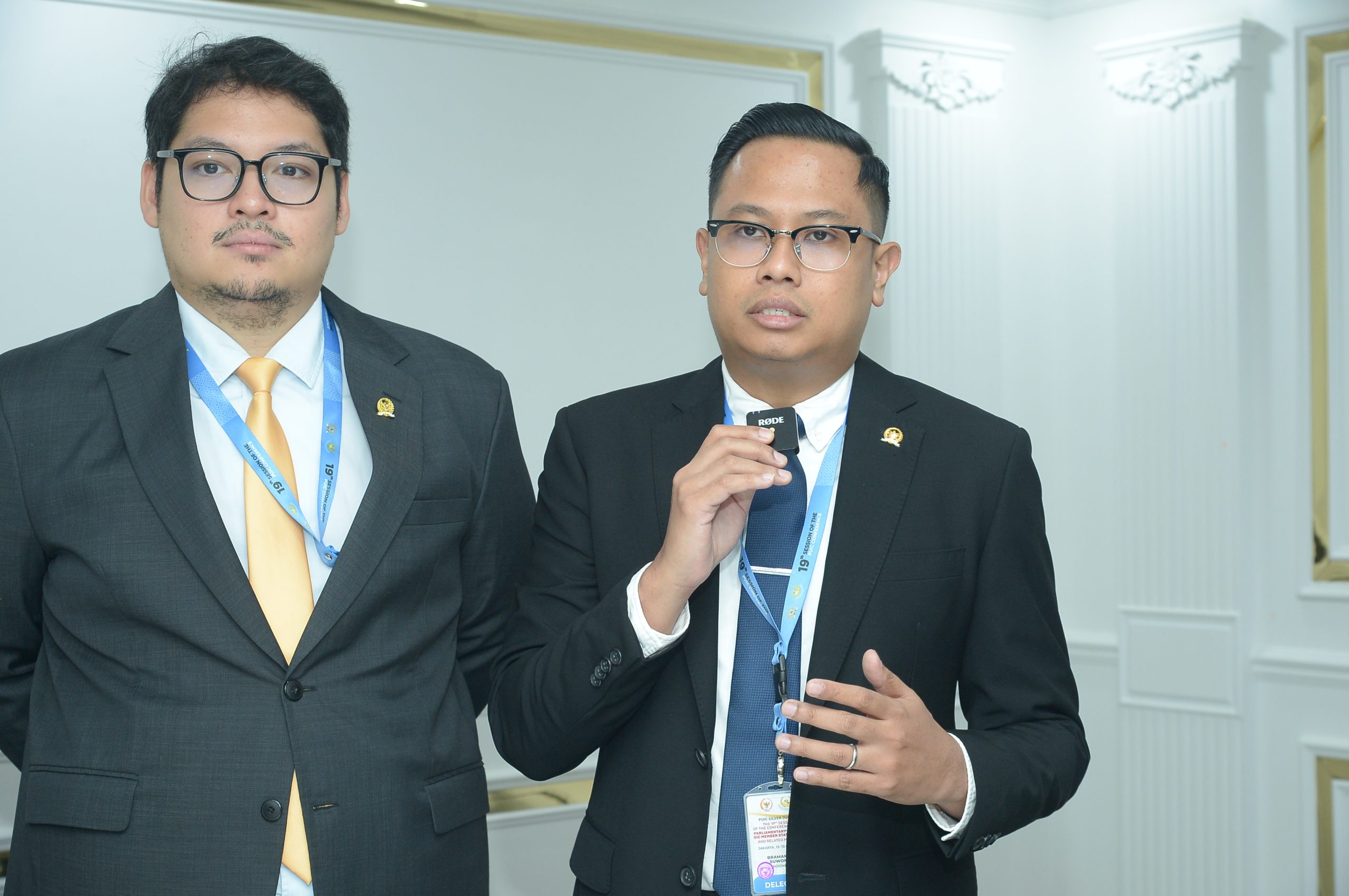 Wakil Ketua Badan Kerja Sama Antar-Parlemen (BKSAP) DPR RI, Bramantyo Suwondo saat mengikuti rangkaian Sidang PUIC ke-19 di Gedung Nusantara, Senayan, Jakarta, Rabu (14/5/2025). Foto: Runi/vel.