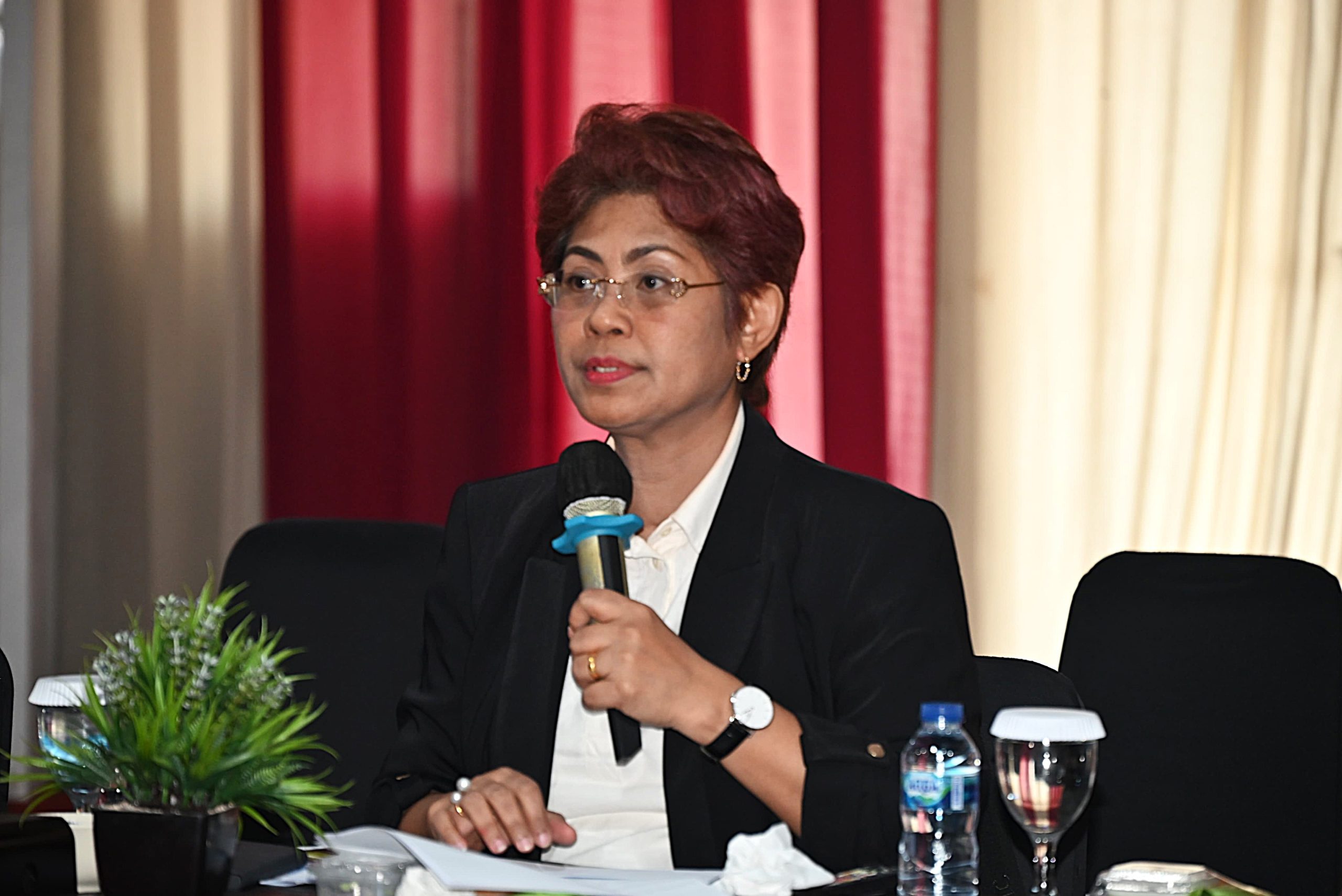 Anggota Komisi X DPR RI Mercy Chriesty Barends saat kunjungan kerja spesifik ke Kota Pasuruan, Jawa Timur, Kamis (15/5/2025). Foto : Eko/Andri.