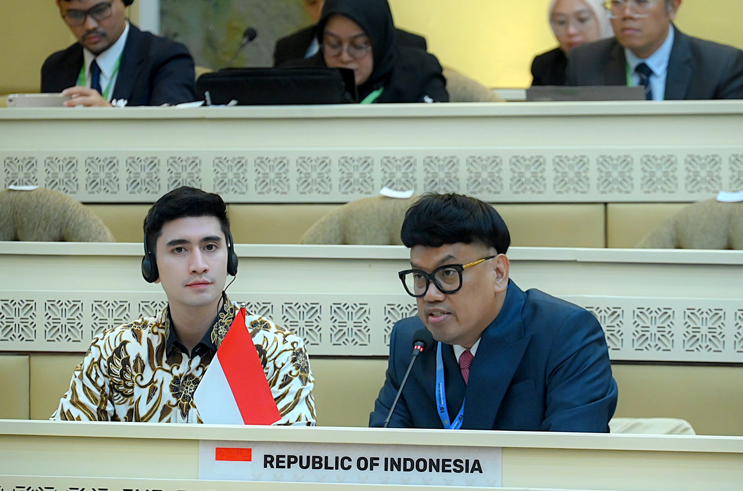 Anggota Badan Kerja Sama Antar-Parlemen (BKSAP) DPR RI, Surya Utama di sela-sela Konferensi ke-19 Persatuan Parlemen Negara Anggota OKI (PUIC) yang digelar di Kompleks Parlemen, Jakarta, Selasa (13/5/2025). Foto : Tari/Andri.