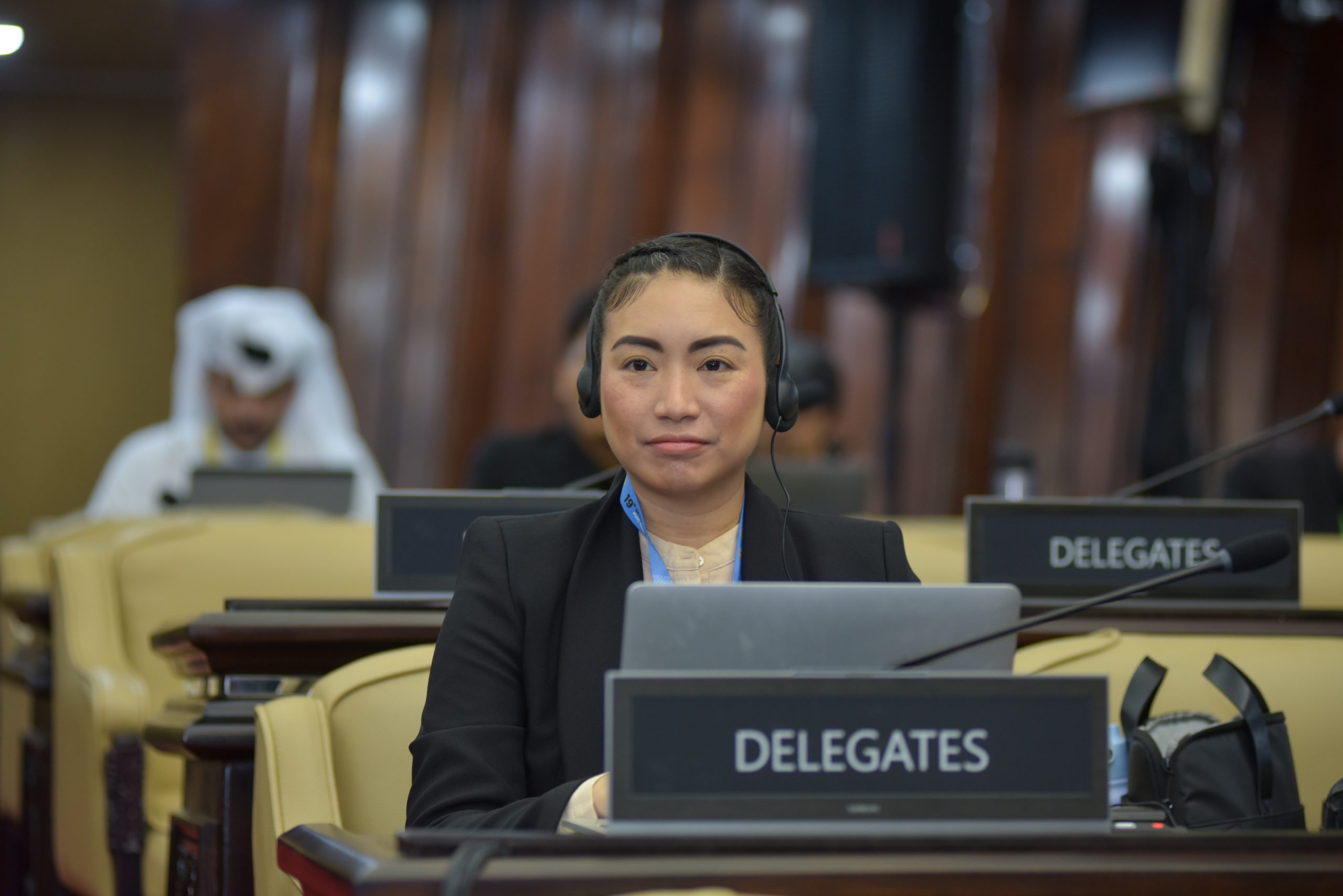 Wakil Ketua Komisi VII DPR RI sekaligus Anggota Badan Kerja Sama Antar-Parlemen (BKSAP), Rahayu Saraswati Djojohadikusumo dalam pertemuan Parlemen Negara-Negara Organisasi Kerja Sama Islam (OKI) alias PUIC di Gedung Nusantara DPR RI, Jakarta, Rabu (14/5/2025). Foto : Eno/Andri.