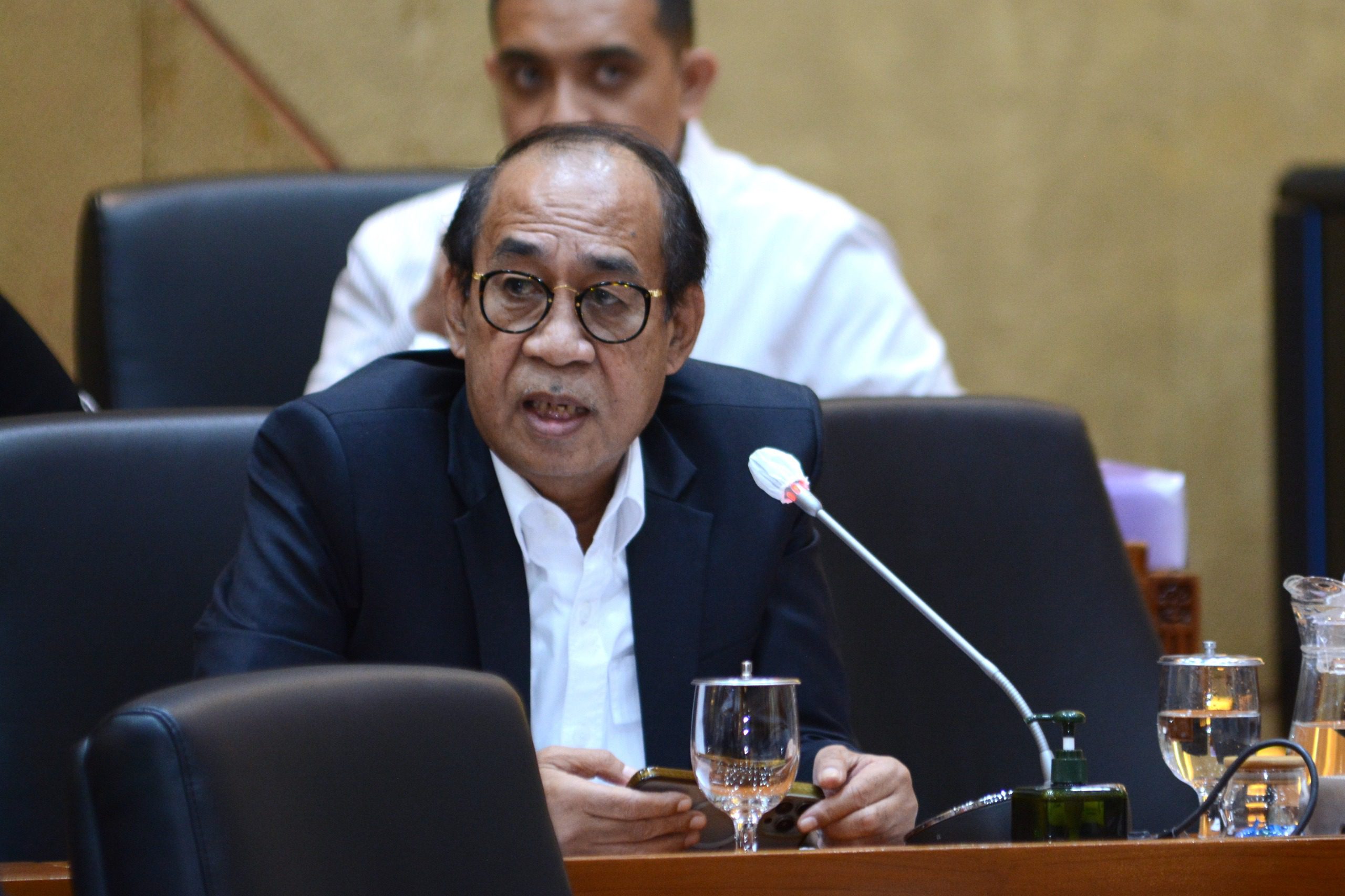 Anggota Komisi IX DPR RI Ashabul Kahfi saat RDP Komisi IX DPR RI dengan DJSN, Dirut BPJS Ketenagakerjaan Dan Dewas BPJS Ketenagakerjaan di Gedung Nusantara I, Senayan, Jakarta, Selasa (20/5/2025). Foto: Geraldi/vel.