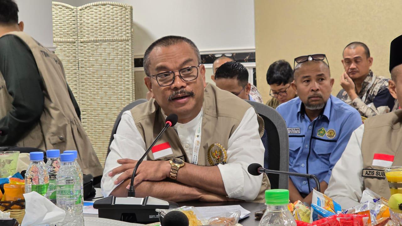 Anggota Tim Pengawas (Timwas) Haji DPR RI, dr. Edy Wuryanto, usai kunjungan Timwas Haji DPR RI ke Daerah Kerja (Daker) Madinah, Arab Saudi, Kamis (12/6/2025). Foto: rdn/vel.
