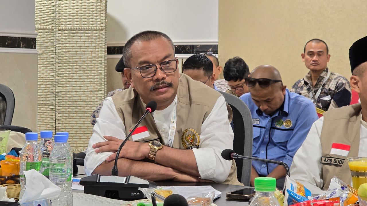 Anggota Tim Pengawas Haji (Timwas) DPR RI dr. Edy Wuryanto, saat kunjungan Timwas Haji DPR RI ke Daerah Kerja (Daker) Madinah, Arab Saudi, Kamis (12/6/2025). Foto: rdn/vel.