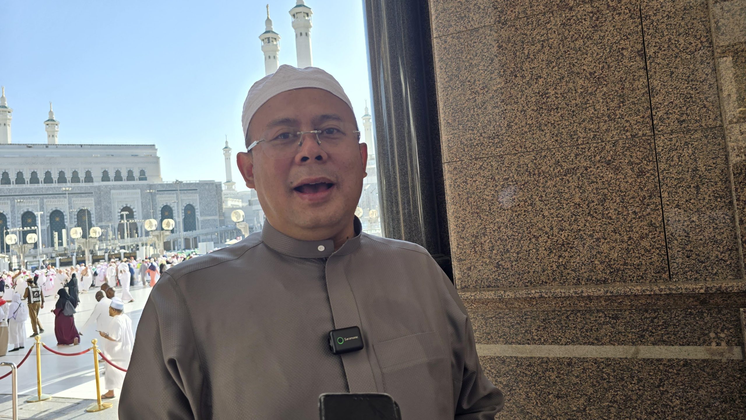 Ketua Tim Pengawas (Timwas) Haji DPR RI Cucun Ahmad Syamsurijal di sela-sela kegiatan pengawasan ibadah haji di Makkah, Arab Saudi, Selasa (10/6/2025). Foto: rdn/vel.