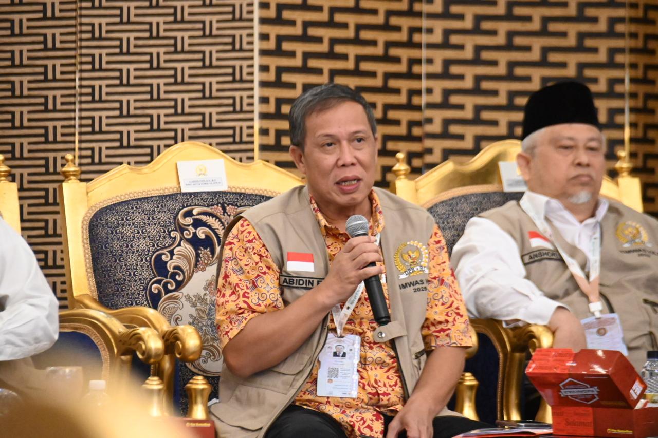 Anggota Tim Pengawas (Timwas) Haji DPR RI Abidin Fikri saat pertemuan dalam rangka pengawasan ibadah haji di Makkah, Arab Saudi, Selasa (10/6/2025). Foto: rdn/vel.