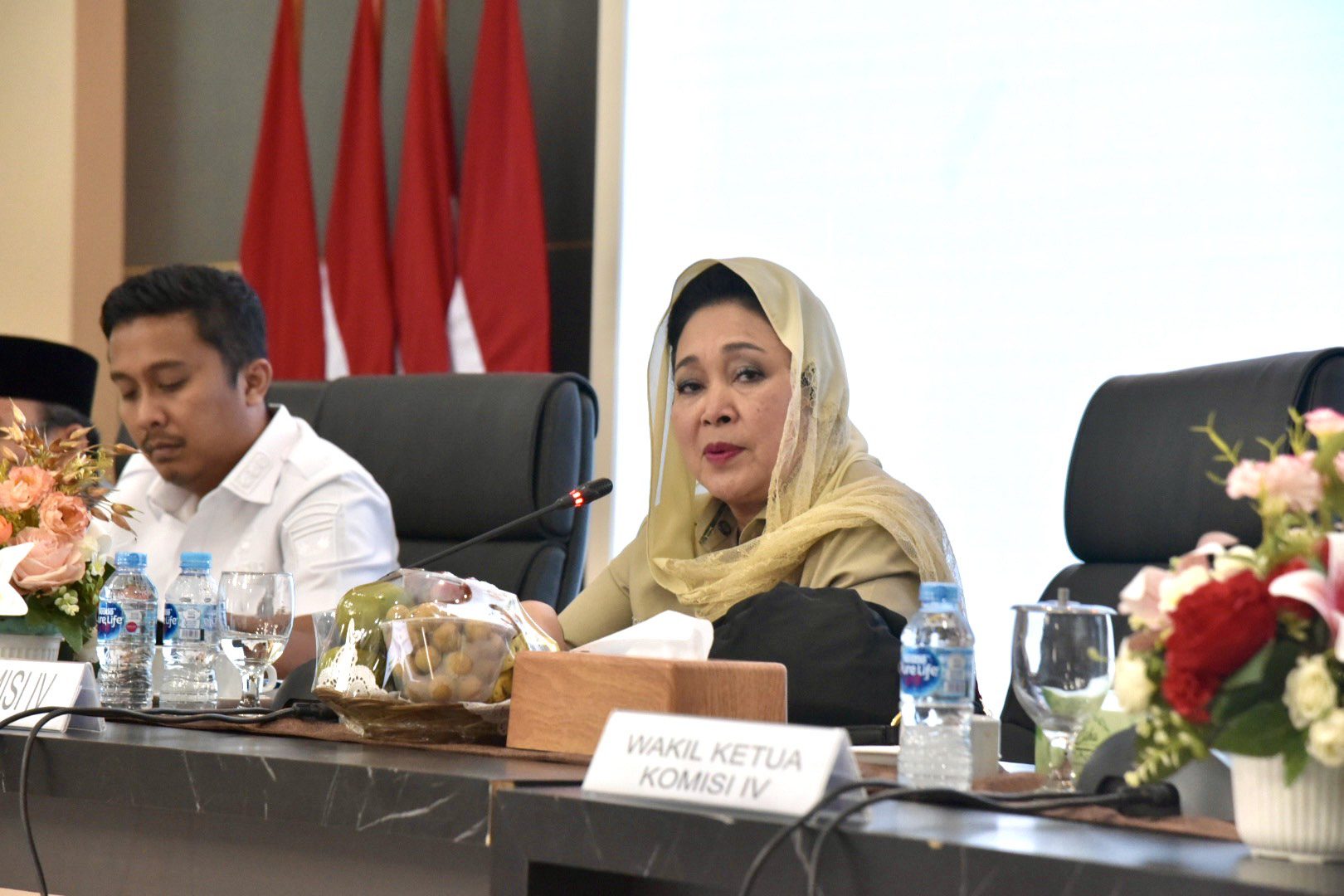 Ketua Komisi IV DPR RI Siti Hediati Soeharto, saat memimpin kunjungan kerja masa reses Komisi IV DPR RI di Padang, Sumatera Barat, Jumat (20/6/2025). Foto: Tra/vel.