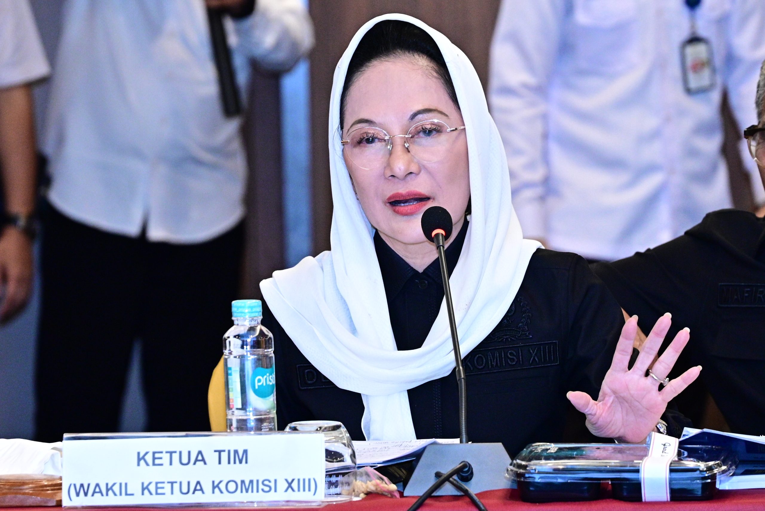 Wakil Ketua Komisi XIII, Dewi Asmara saat mengikuti Kunjungan Kerja Reses Komisi XIII ke Lubuklinggau, Sumatera Selatan, Kamis (19/6/2025). Foto: Farhan/vel.