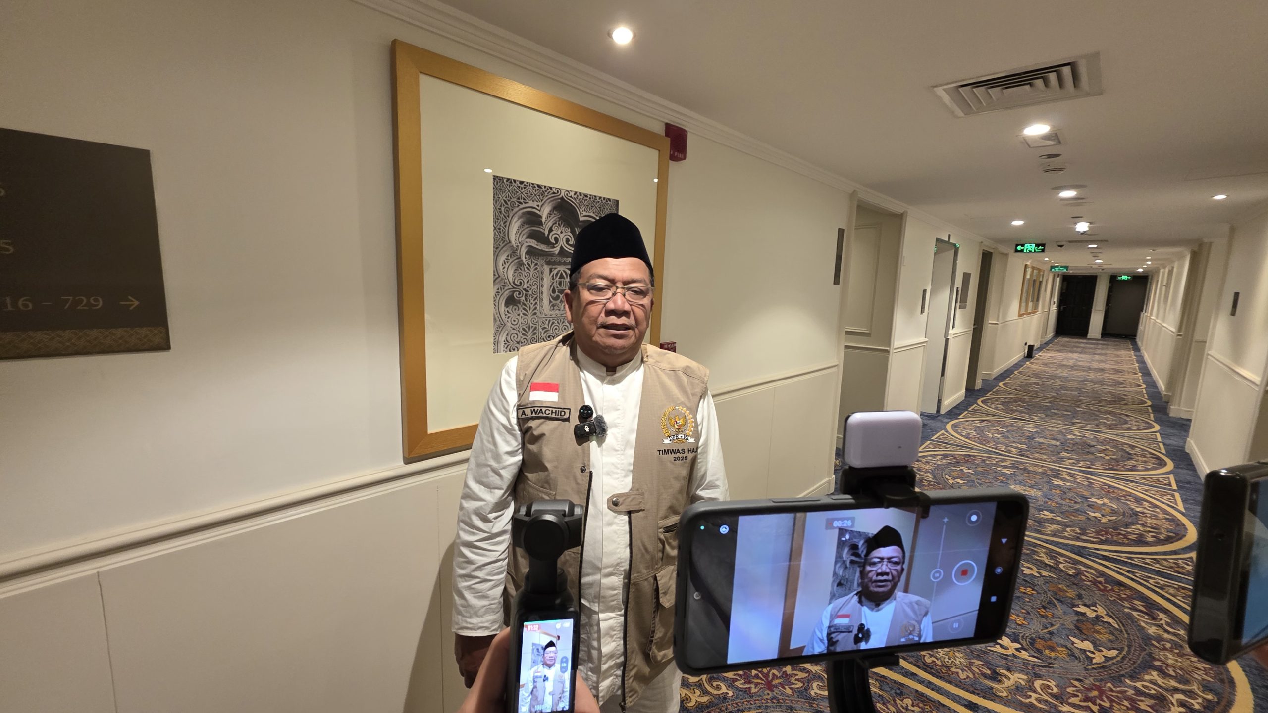 Wakil Ketua Komisi VIII DPR RI Abdul Wachid di sela-sela pemantauan ibadah haji di Madinah, Arab Saudi, Jumat (30/5/2025). Foto: Ubed/vel.