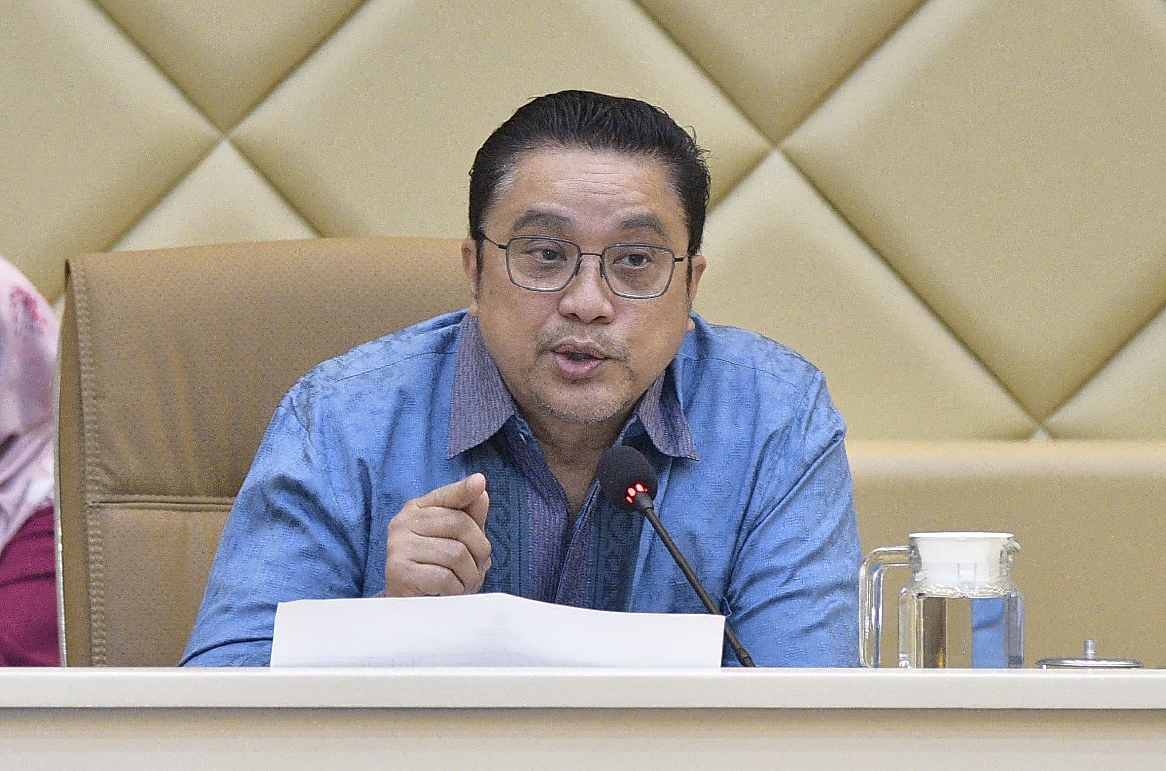 Wakil Ketua Komisi II DPR RI, Dede Yusuf saat rapat dengar pendapat (RDP) Komisi II DPR RI dengan KPU dan Bawaslu di ruang rapat Komisi II DPR RI, Senayan, Jakarta, Senin (7/7/2025). Foto : Mu/Andri.