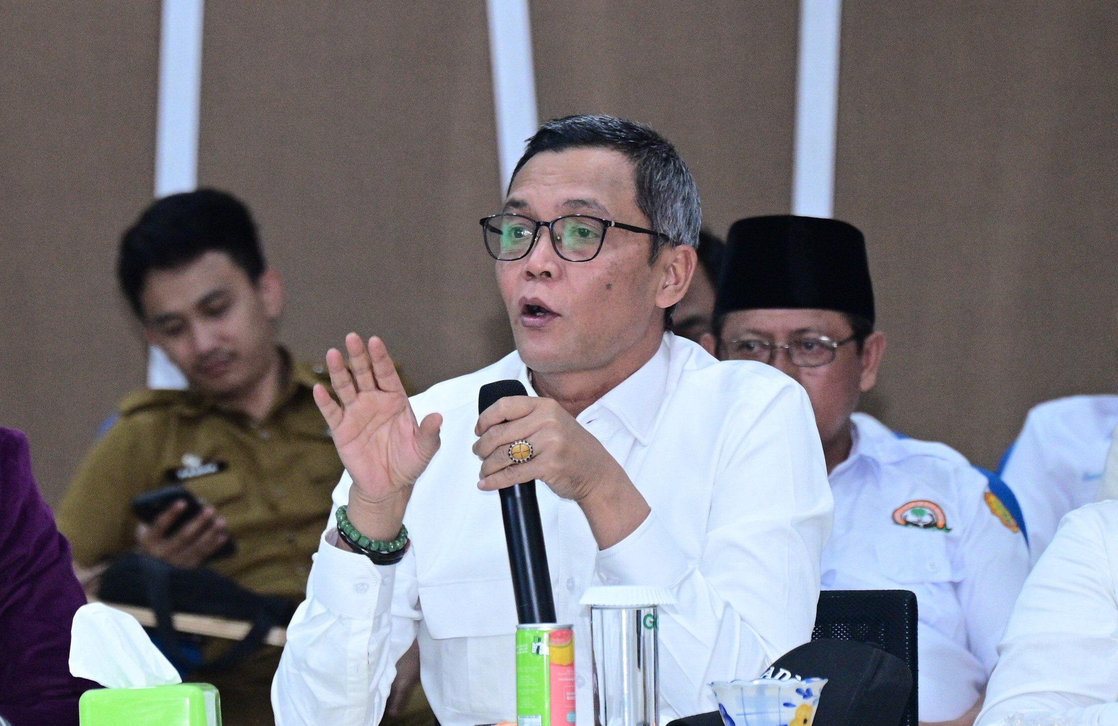 Anggota Badan Legislasi (Baleg) DPR RI, T.A Khalid di sela-sela kunjungan kerja spesifik Badan Legislasi DPR RI ke Provinsi Lampung, Senin (14/7/2025). Foto : mfn/Andri.
