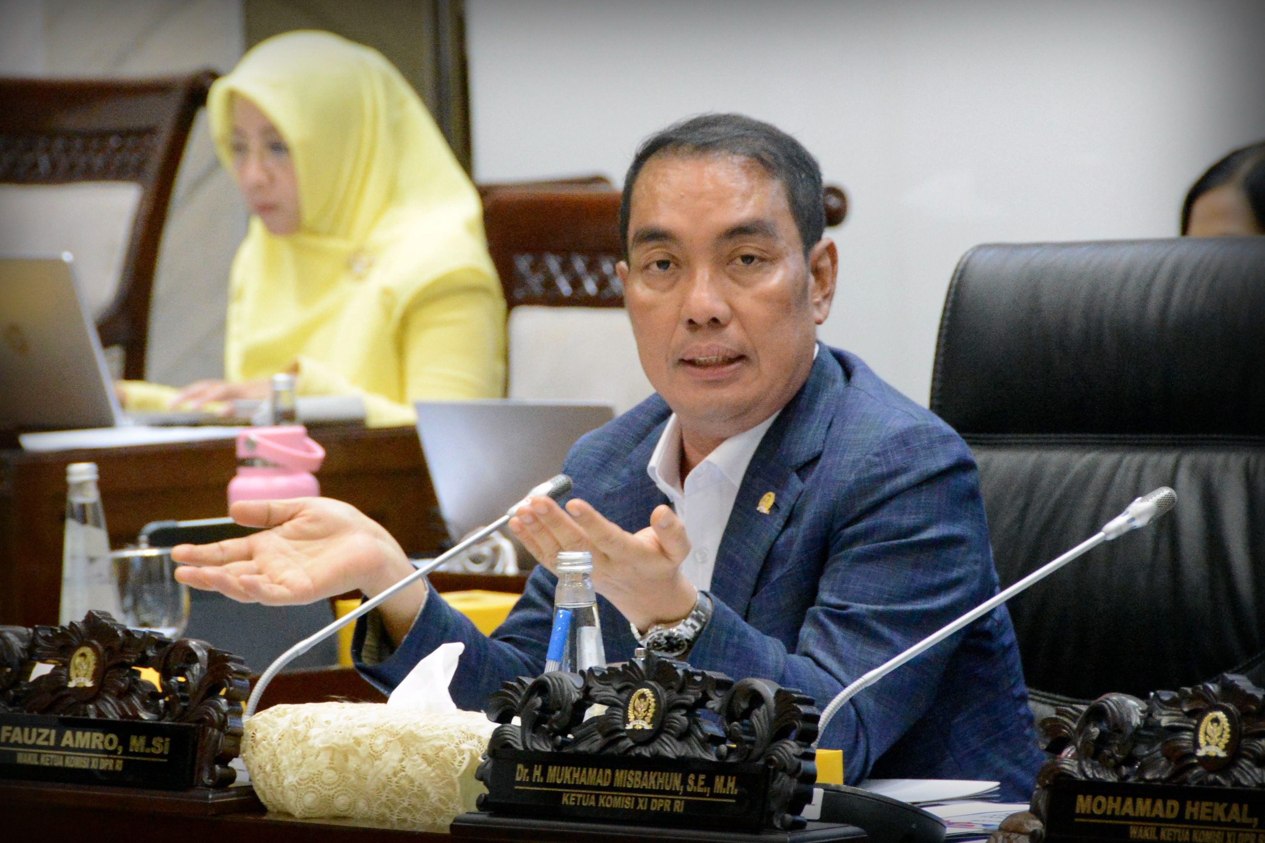 Wakil Ketua Komisi XI DPR RI Fauzi Amro saat Rapat dengan Kepala BPKP dan Kepala Lembaga Kebijakan Pengadaan Barang/Jasa Pemerintah (LKPP) di Gedung Nusantara I, Senayan, Jakarta, Rabu (9/7/2025). Foto: Mario/vel.